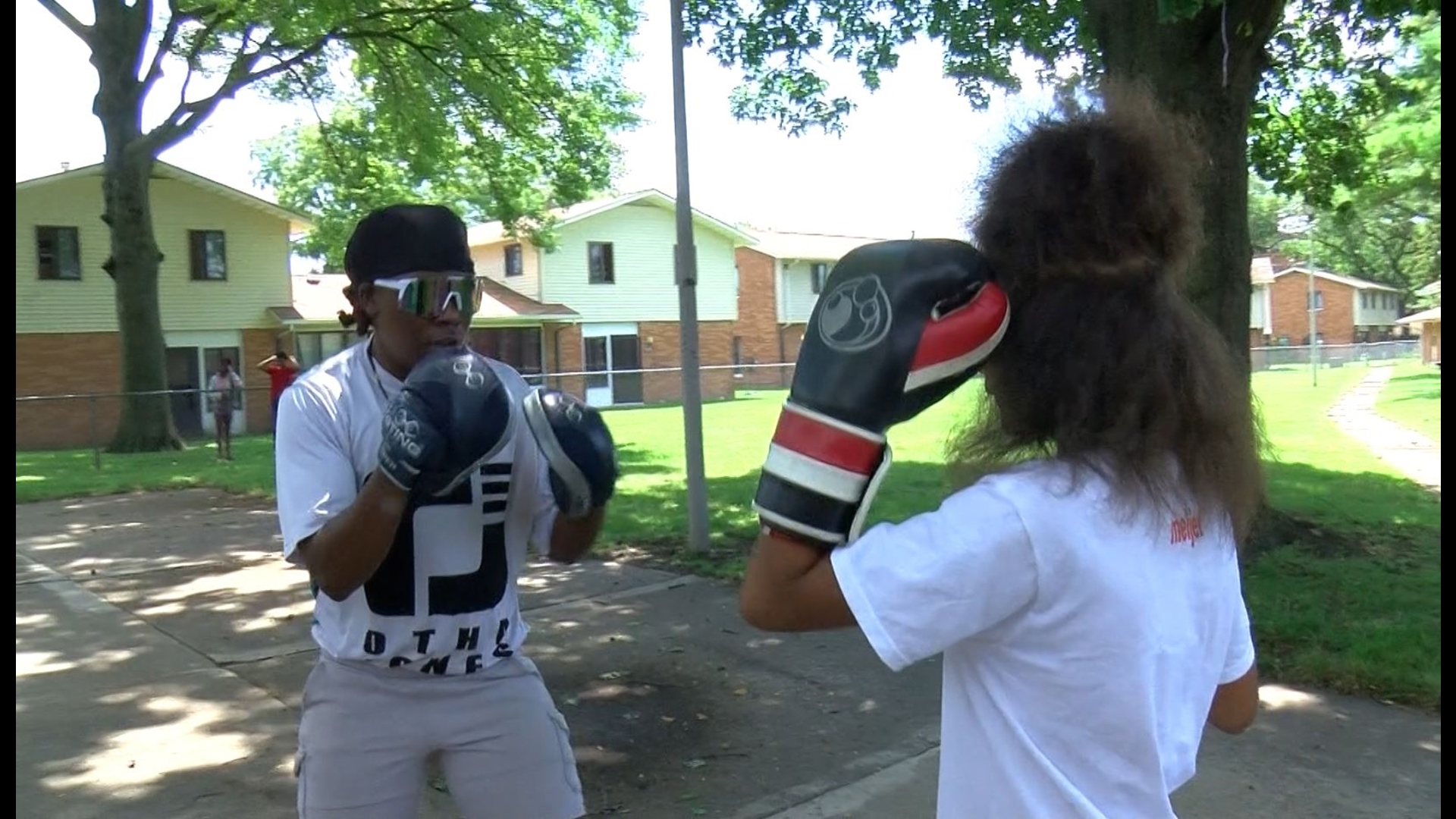 Clarice Morales is a professional boxer. For a few hours each weekday in the summer however she spends her time mentoring over 50 kids in central Toledo.