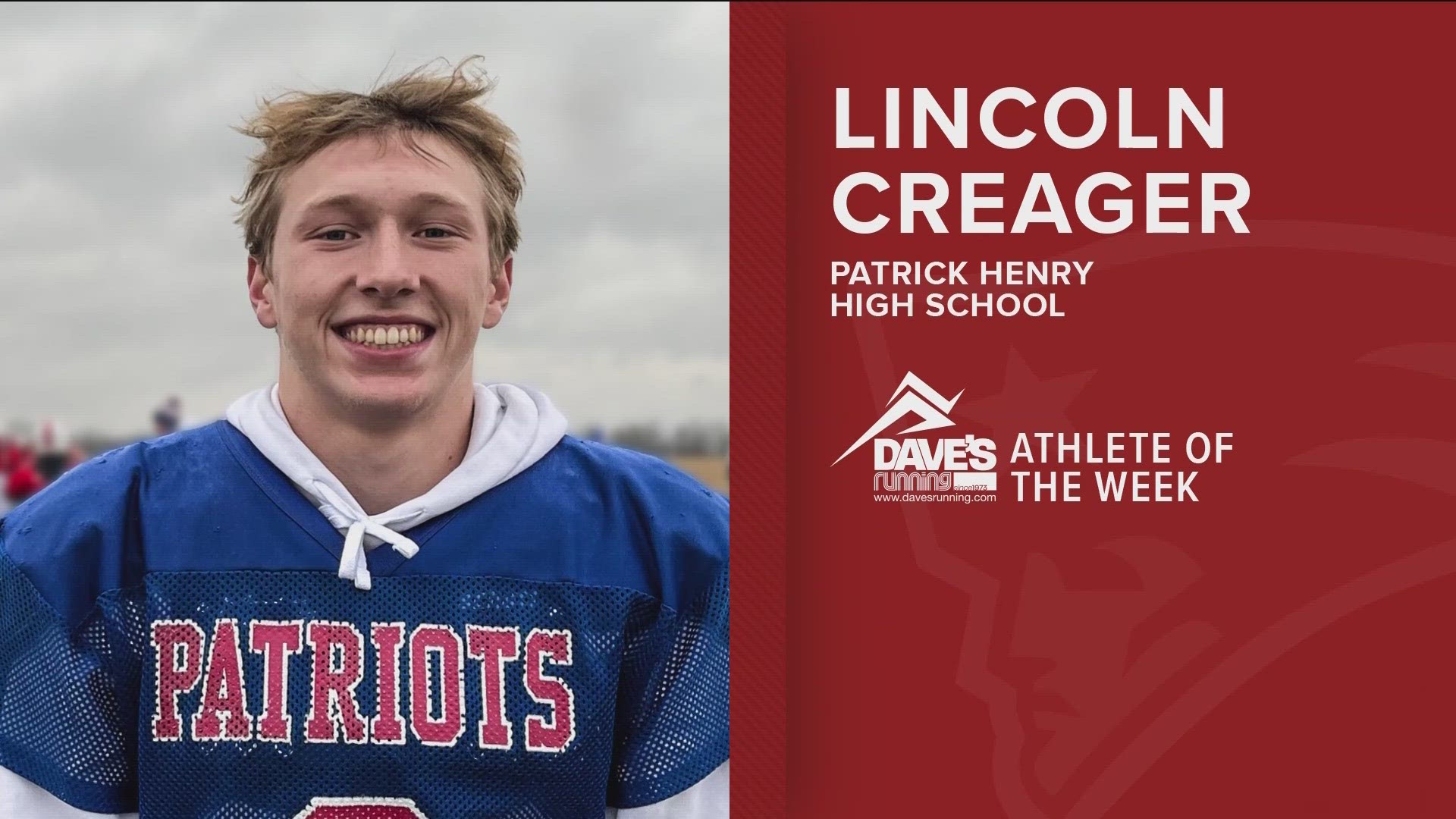 When Patrick Henry's starting quarterback went down, backup quarterback Lincoln Creager knew he had to rally to keep the season alive.