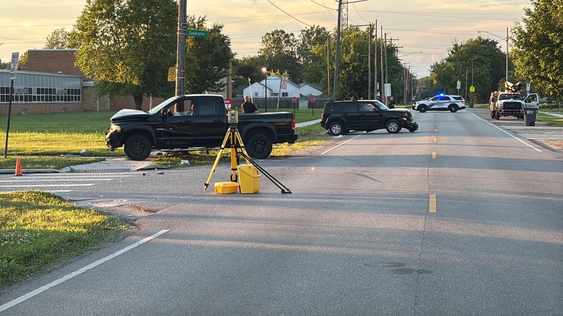 The crash happened around 7 p.m. on Monday at the intersection of Bennett and Boxhall roads, just north of Laskey Road.