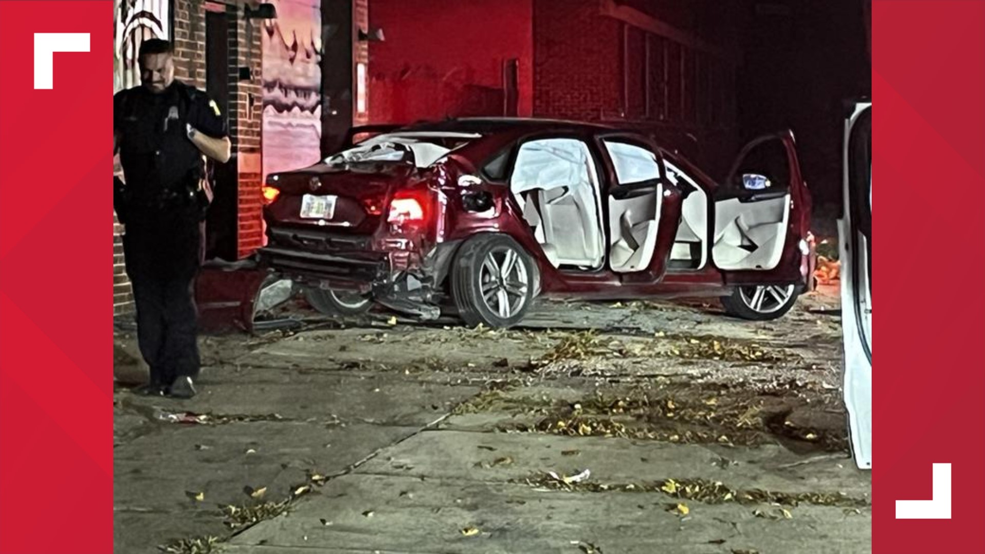 Person Hospitalized After Car Crashes Into South Toledo Building | Wtol.com