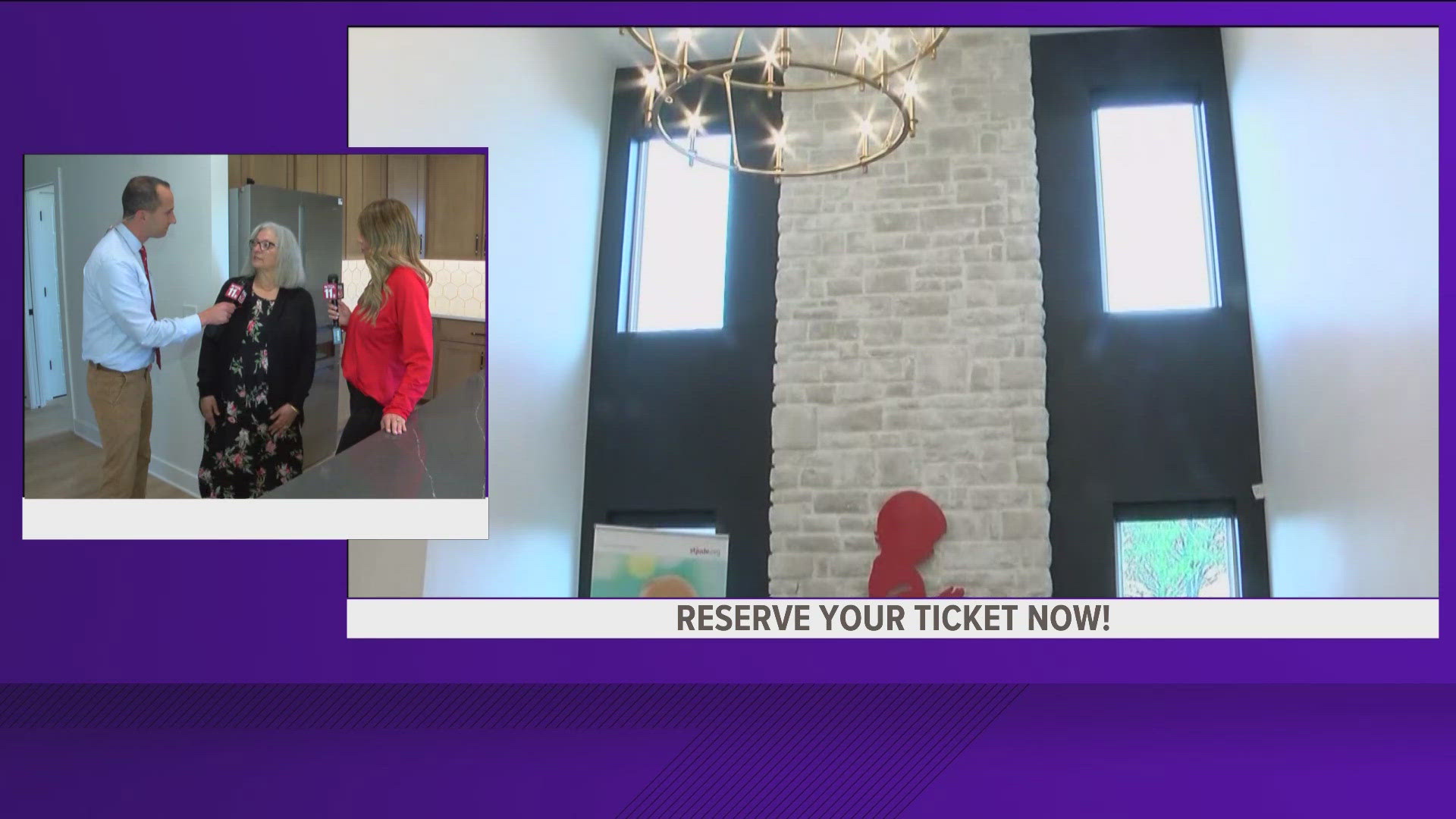WTOL 11's Mel Andrews and St. Jude ambassador Chris Vickers are joined by Annette, a longtime volunteer with the Toledo St. Jude Dream Home Giveaway.