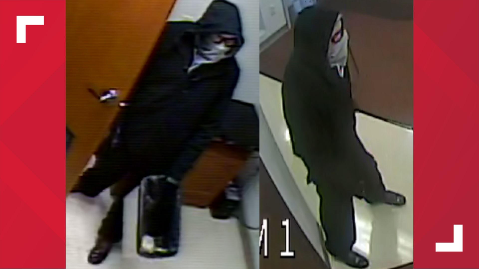 Bank robbers at large; FBI and Toledo police seek to identify