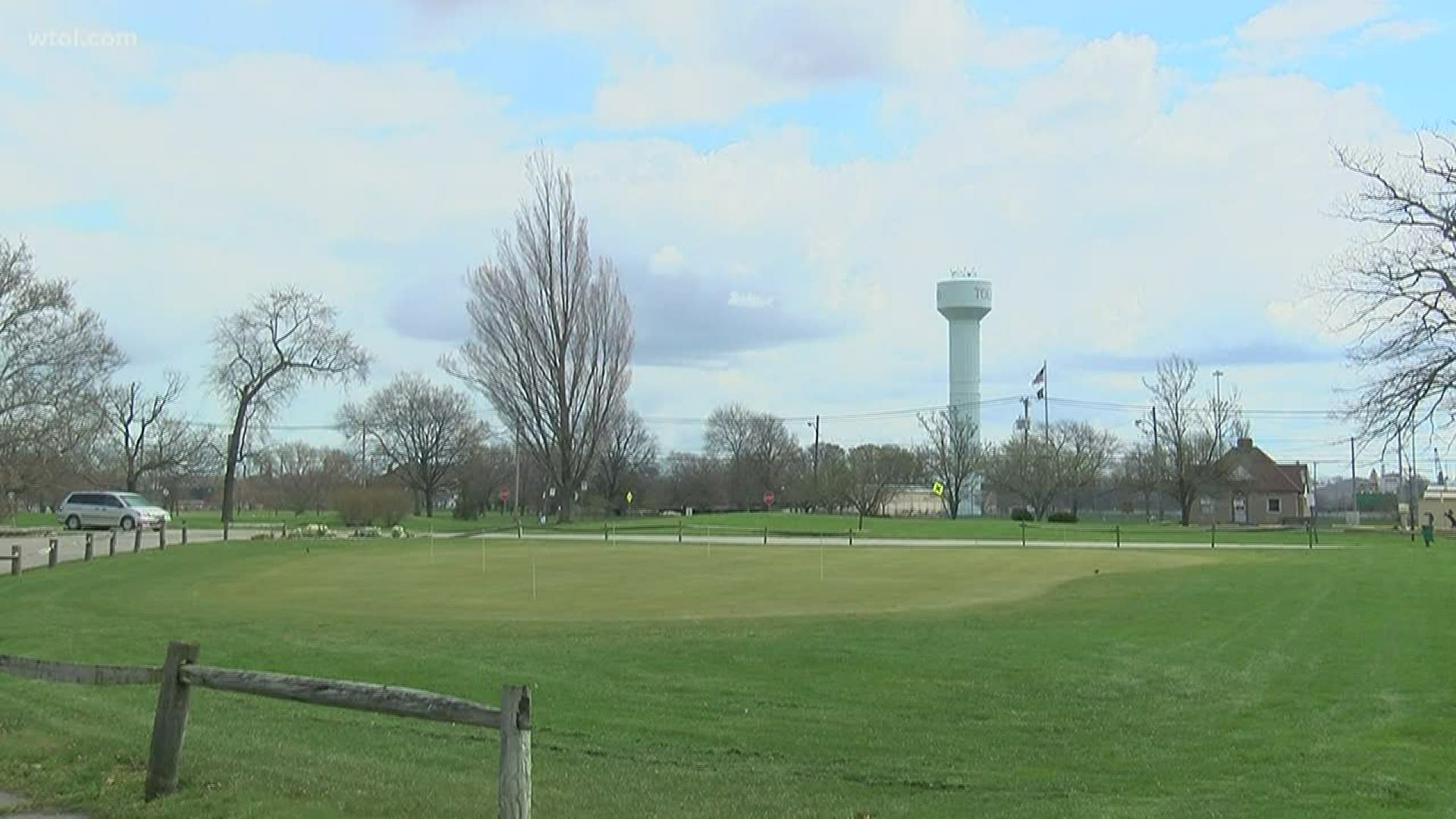 Toledo's mayor is reopening city-owned courses, but out-of-state players will not be allowed to golf. Restriction comes after survey results from a WTOL reporter.