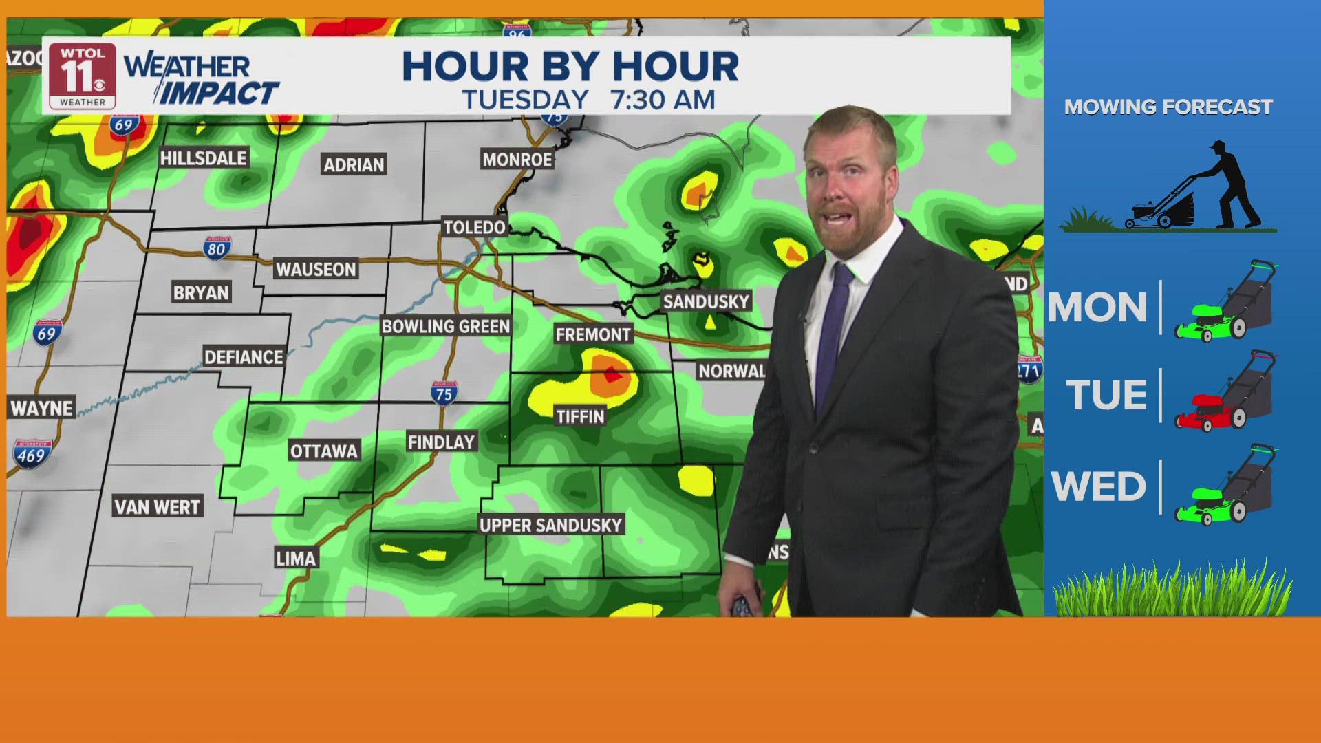 Warm, sunny weather continues before Tuesday rain and cooldown | WTOL ...