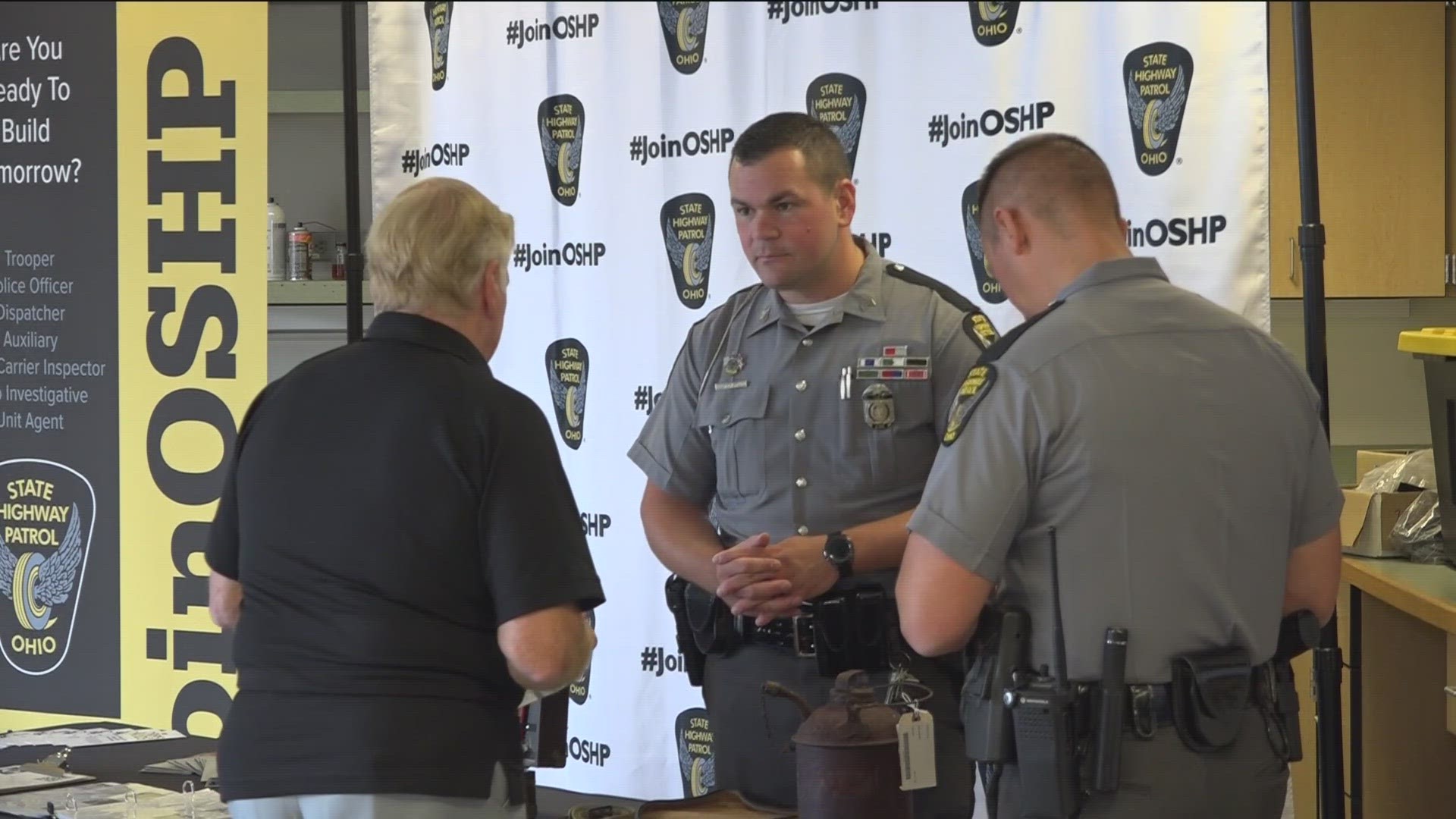 The Findlay community was invited to an open house to celebrate the law enforcement agency's 90th anniversary.