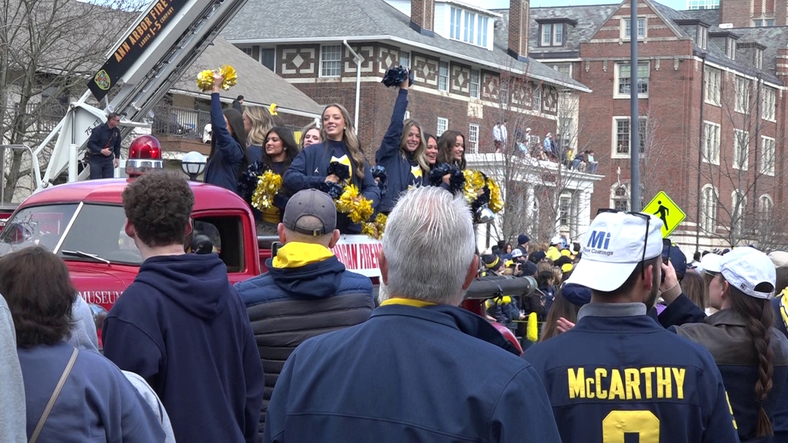 Michigan fans pack Ann Arbor for championship parade celebrating historic title
