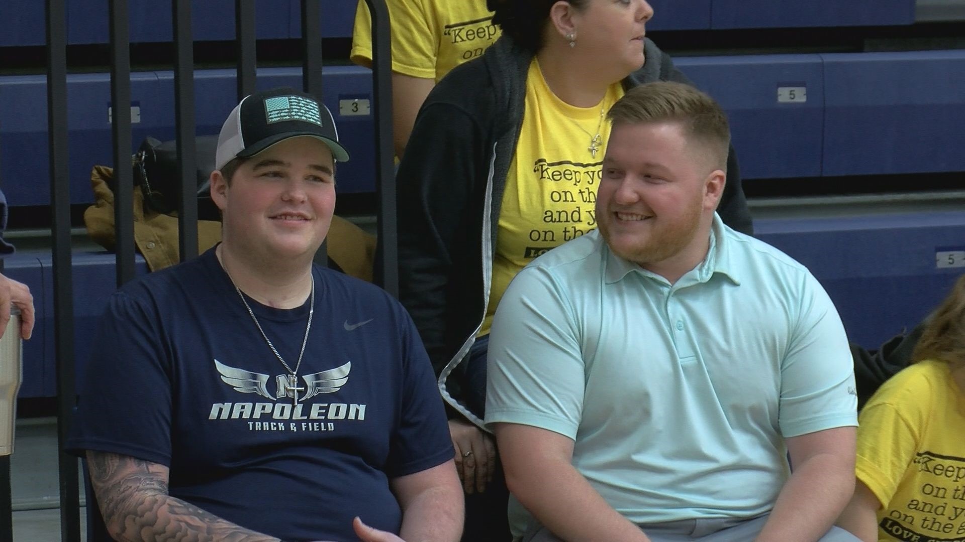 Kyle Pettit, from Napoleon, was involved in a serious crash in 2022. His local fire and police departments decided to honor him in their annual basketball game.