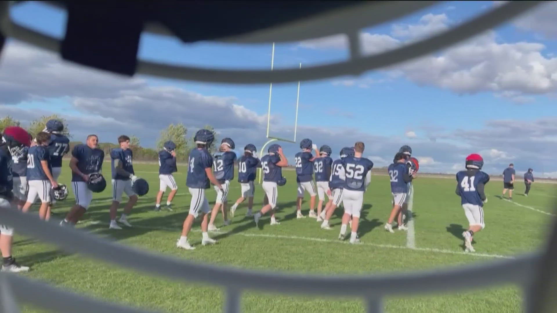 The program became first high school in Ohio to wear equipment as a team in game last month.