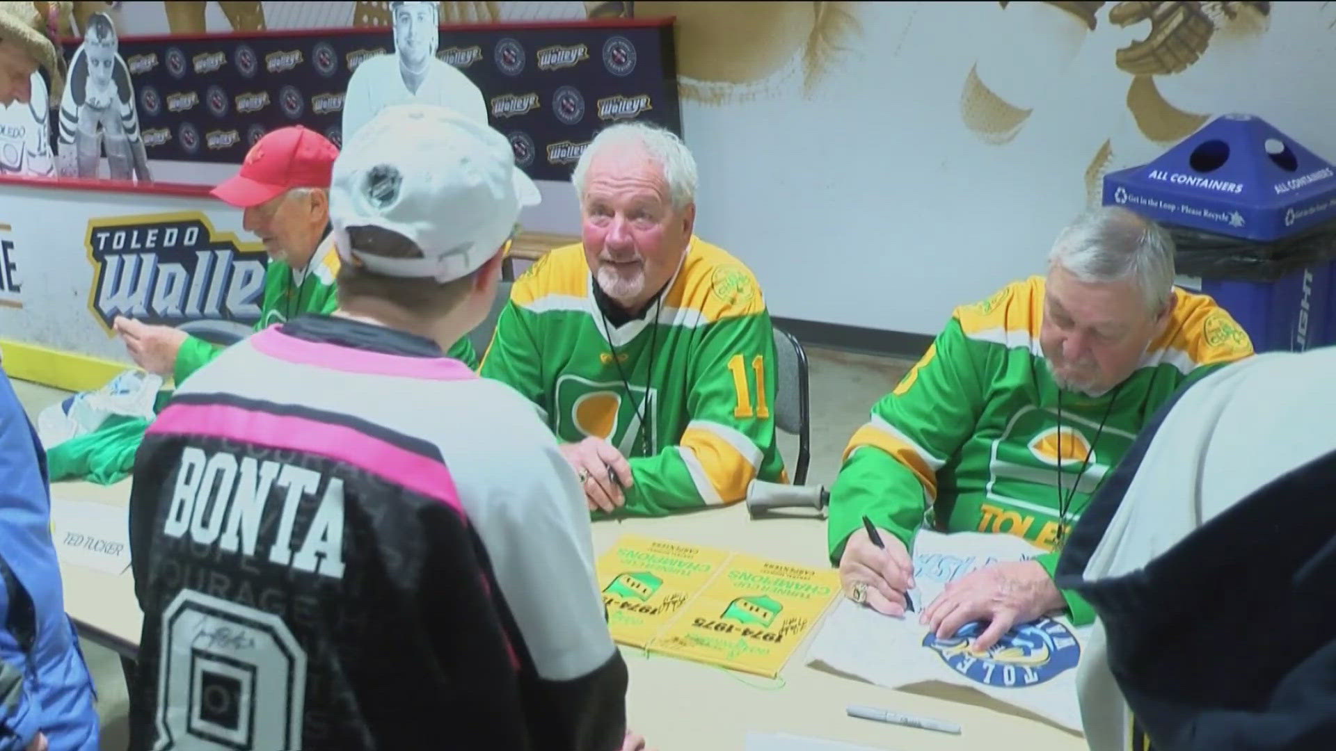 Toledo's former minor league hockey team, that played at the Sports Arena on the eastside, were celebrating the 50th anniversary of the "Miracle on Main Street."