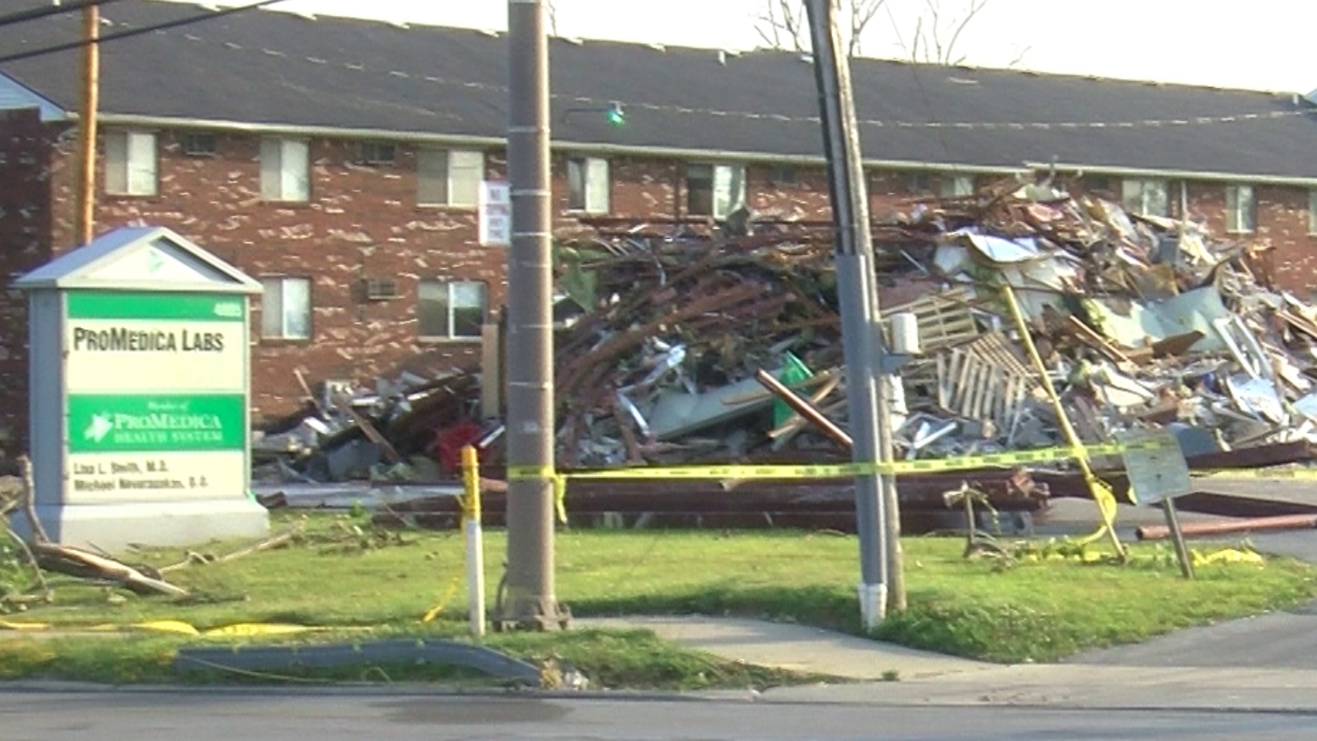 Thursday's tornado damaged a medical building, within which both Toledo Clinic and ProMedica operate. Some Toledo Clinic records may have blown away.