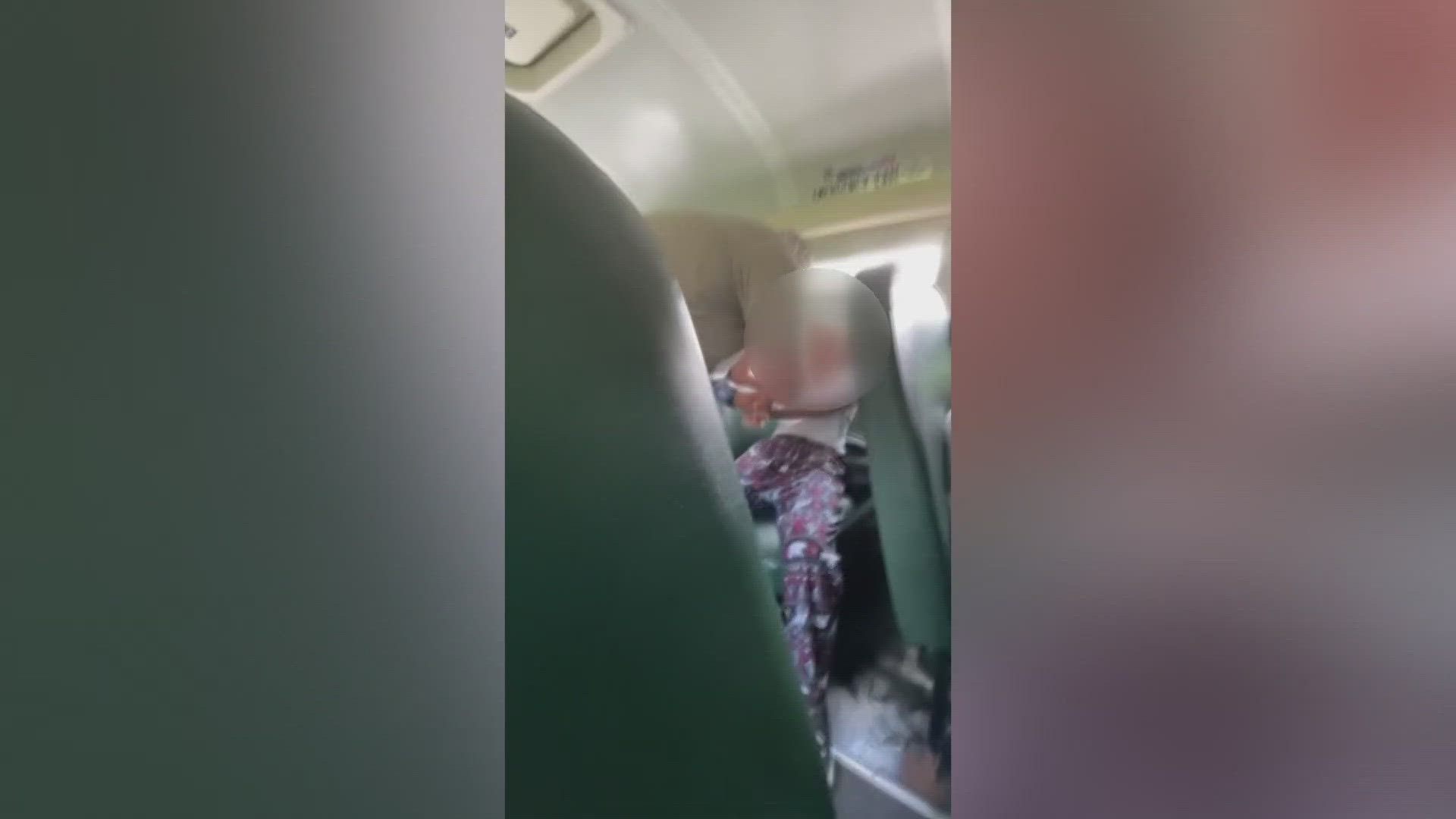 A video posted on Facebook last week shows a bus driver grabbing a girl by the wrists and pulling her out of her seat.