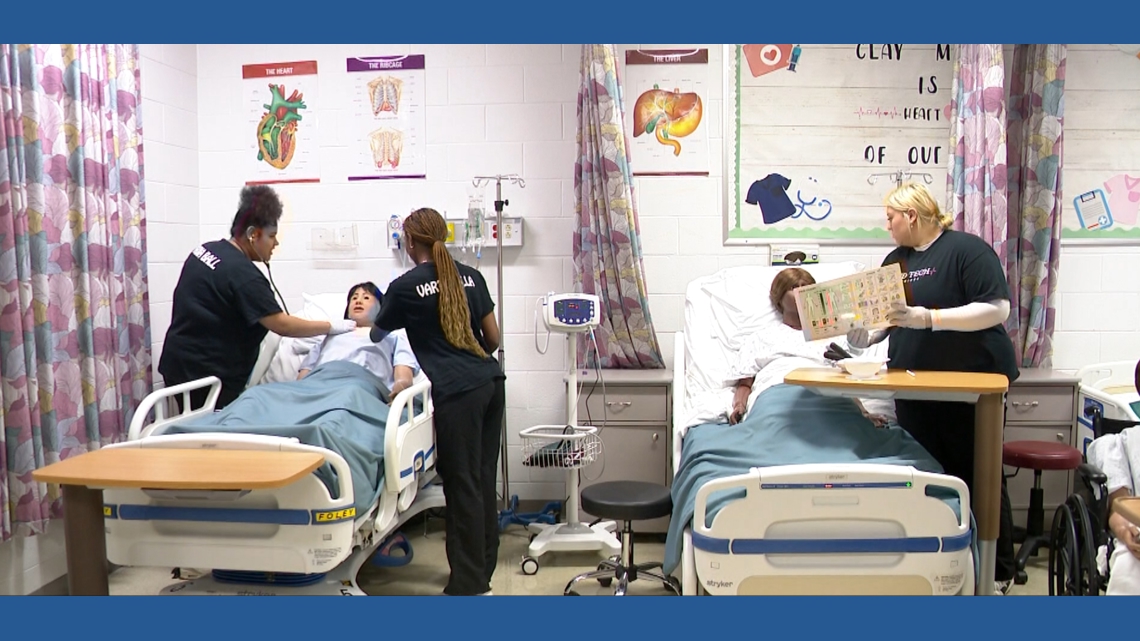 Hospital donation gives Clay High School students hands-on medical training