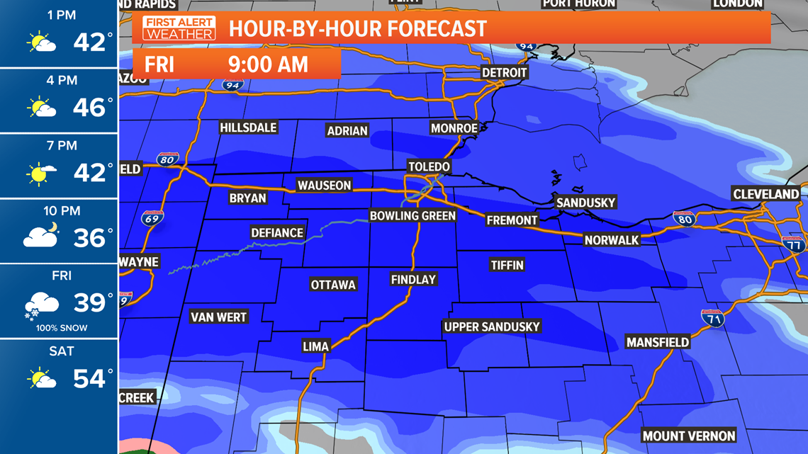 When will it snow Friday in Toledo and how much? | wtol.com