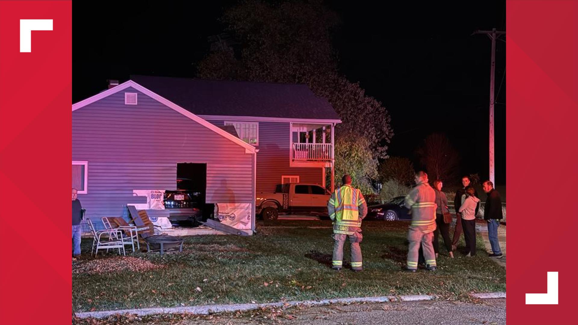 According to Toledo police, the driver lost control of the vehicle before crashing into the home.