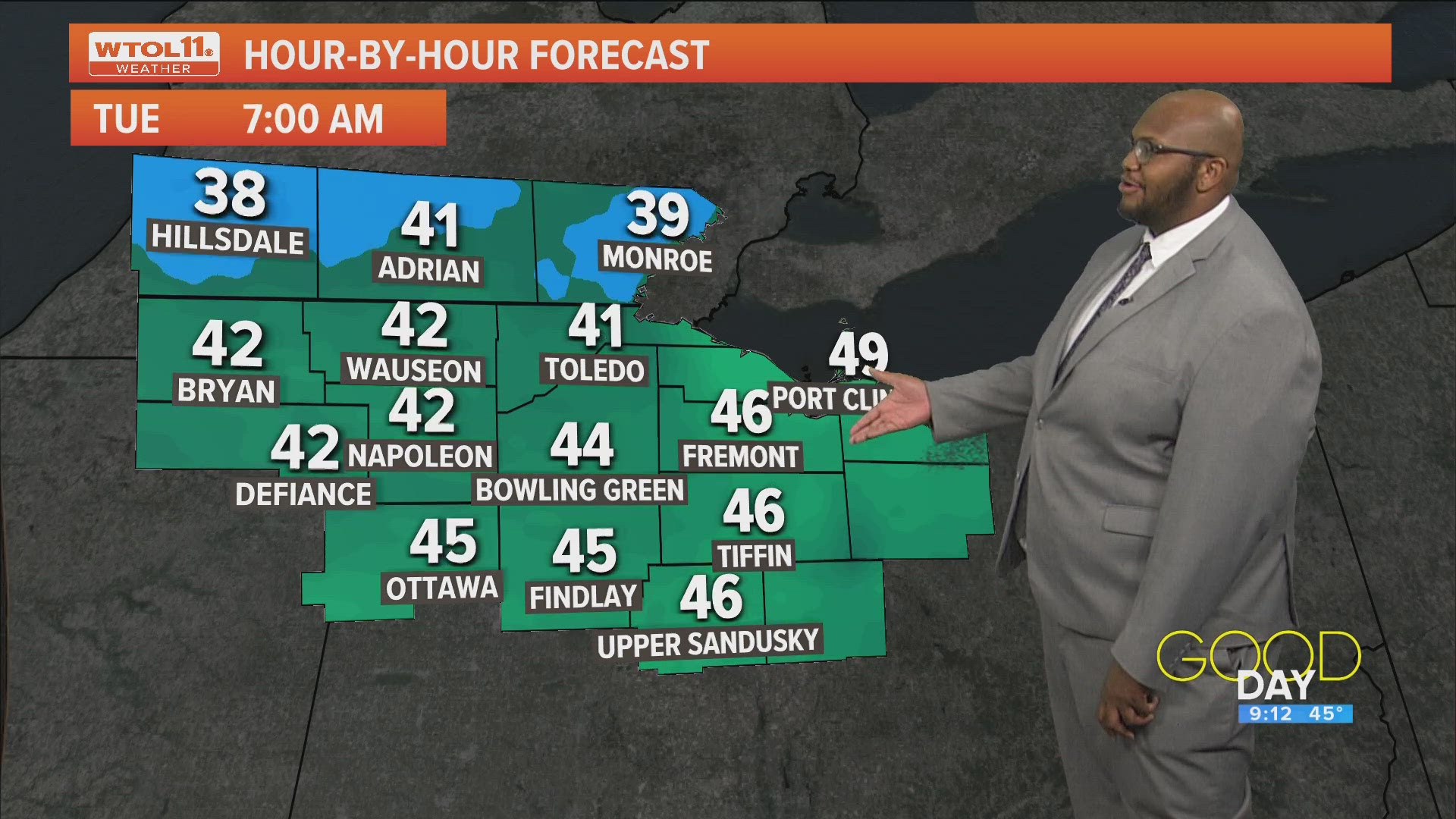 Expect temperature highs only in the 50s this week. Conditions will remain chilly through at least Thursday.