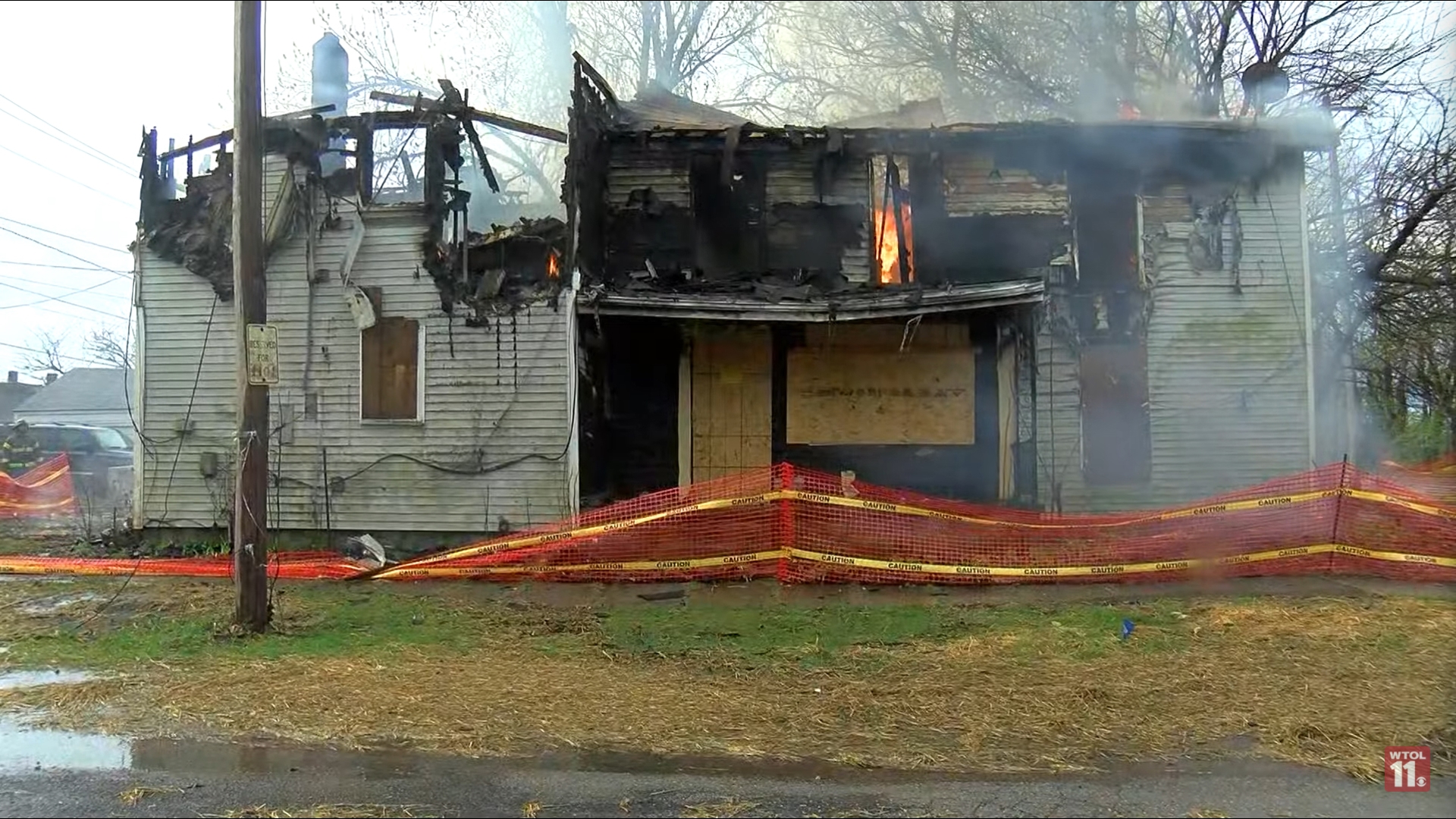 House where Kei'Mani Latigue's body was found catches fire, burns down