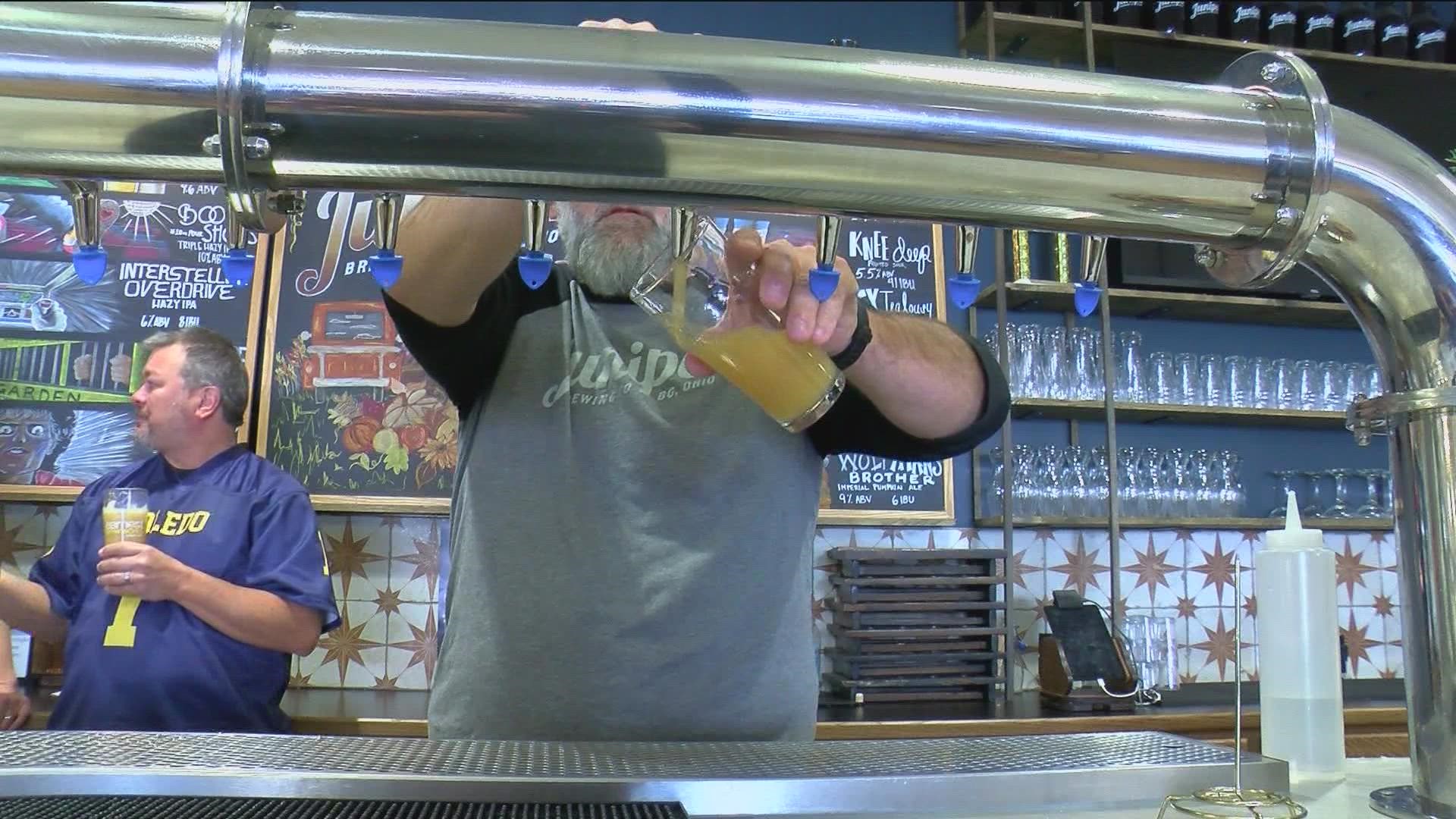 Earnest Brew Works and Juniper Brewing Company are raising a glass and starting a friendly competition of their own for the storied Battle of I-75.