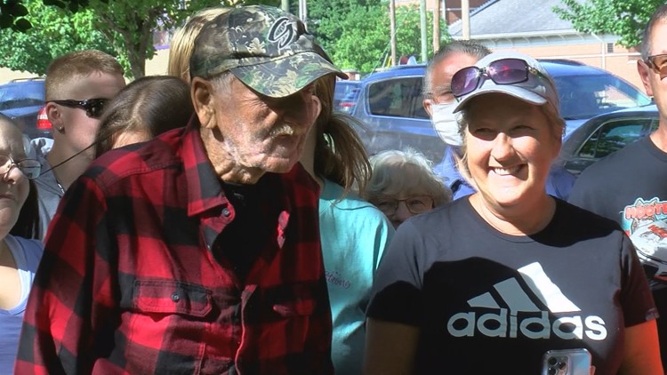 Fostoria community gives veteran, cancer survivor surprise birthday party