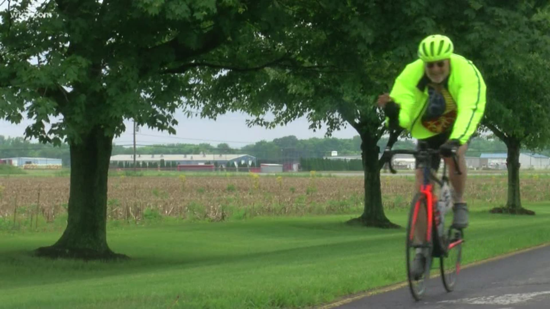 About 1,000 bikers from 35 states and four countries are in northwest Ohio touring a 140-mile course.