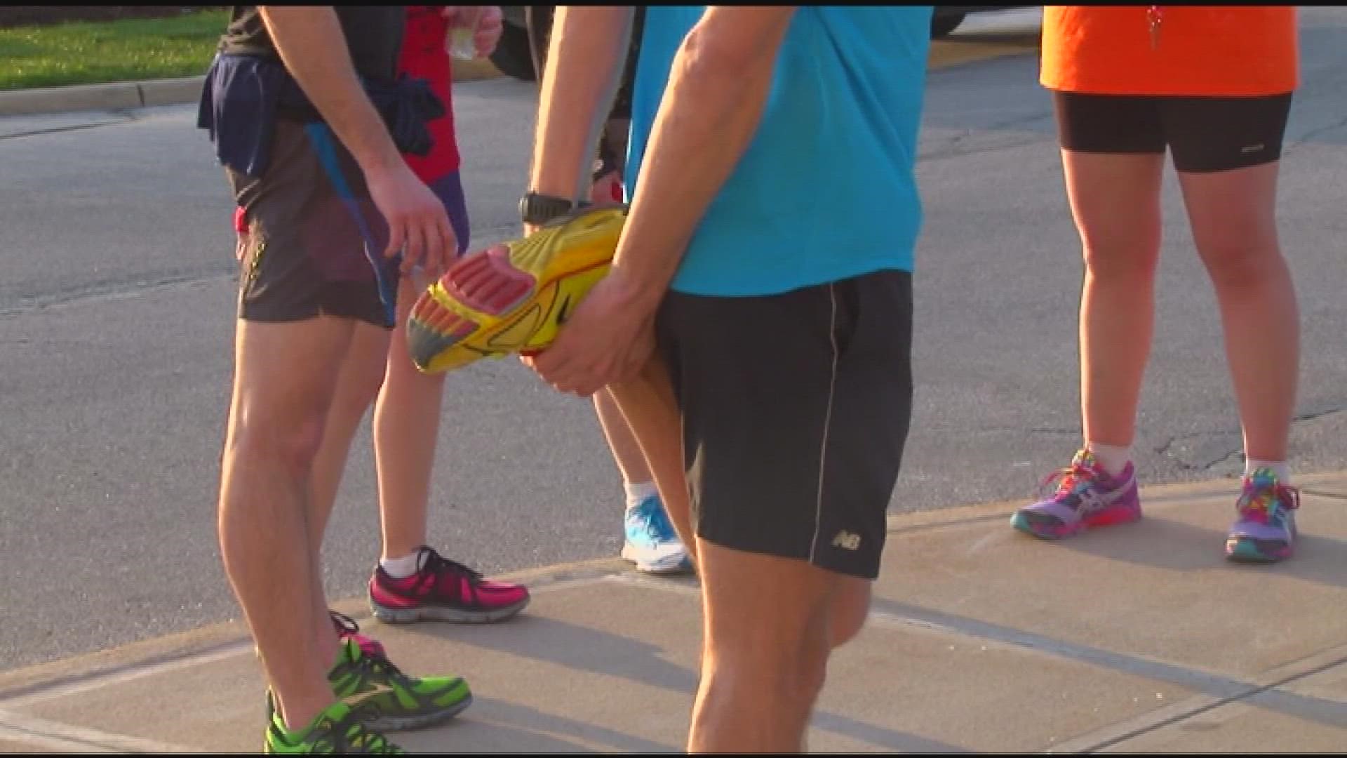 The "prediction race", where runners can guess their 5k time, helps people stick to their New Year's resolution.