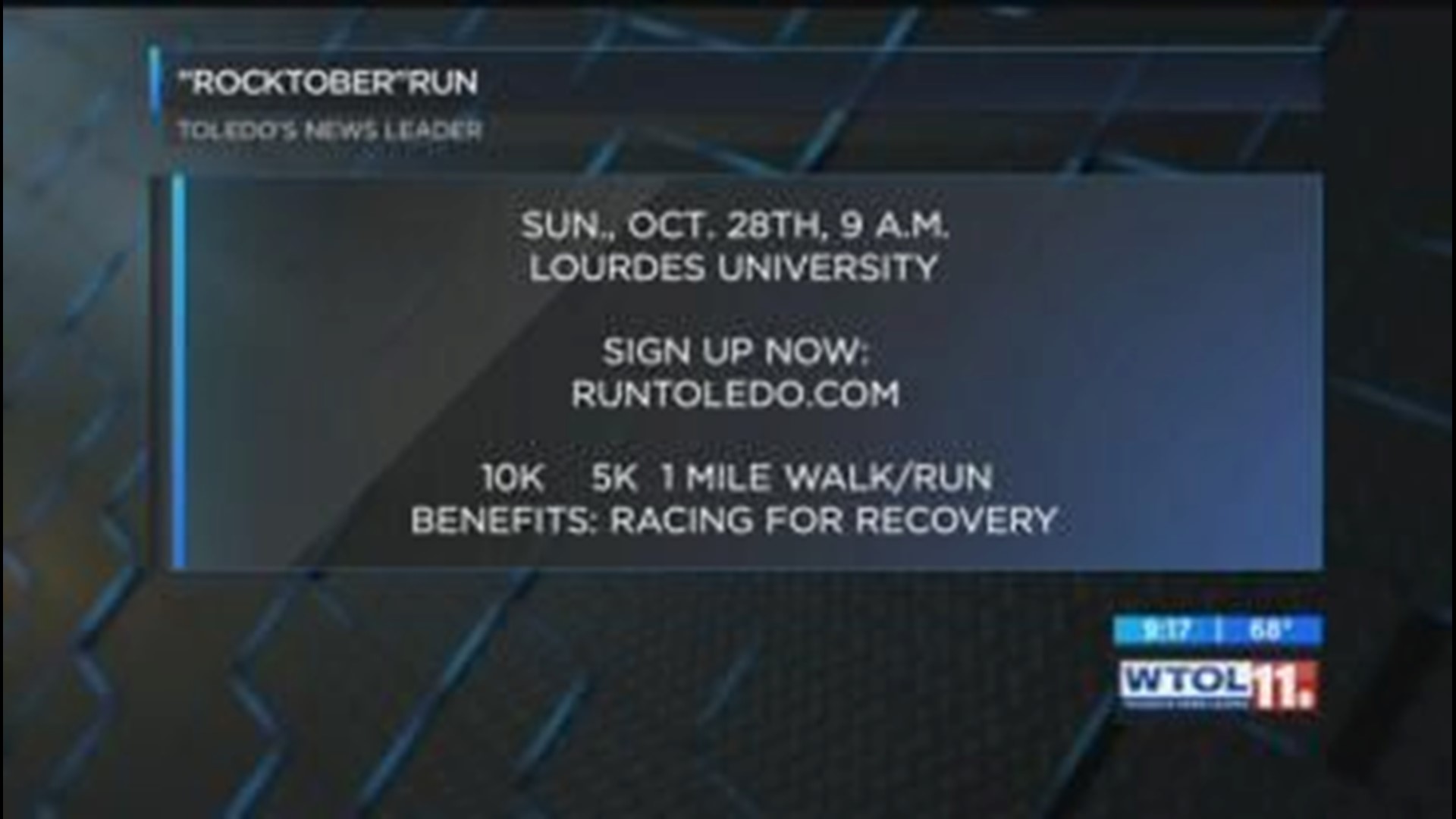 "Rocktober" Run benefits Racing for Recovery