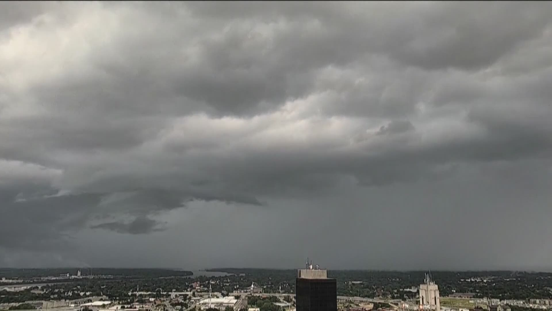 A time lapse of a summer storm rolling through downtown Toledo, recorded from WTOL 11's Fifth Third Camera.