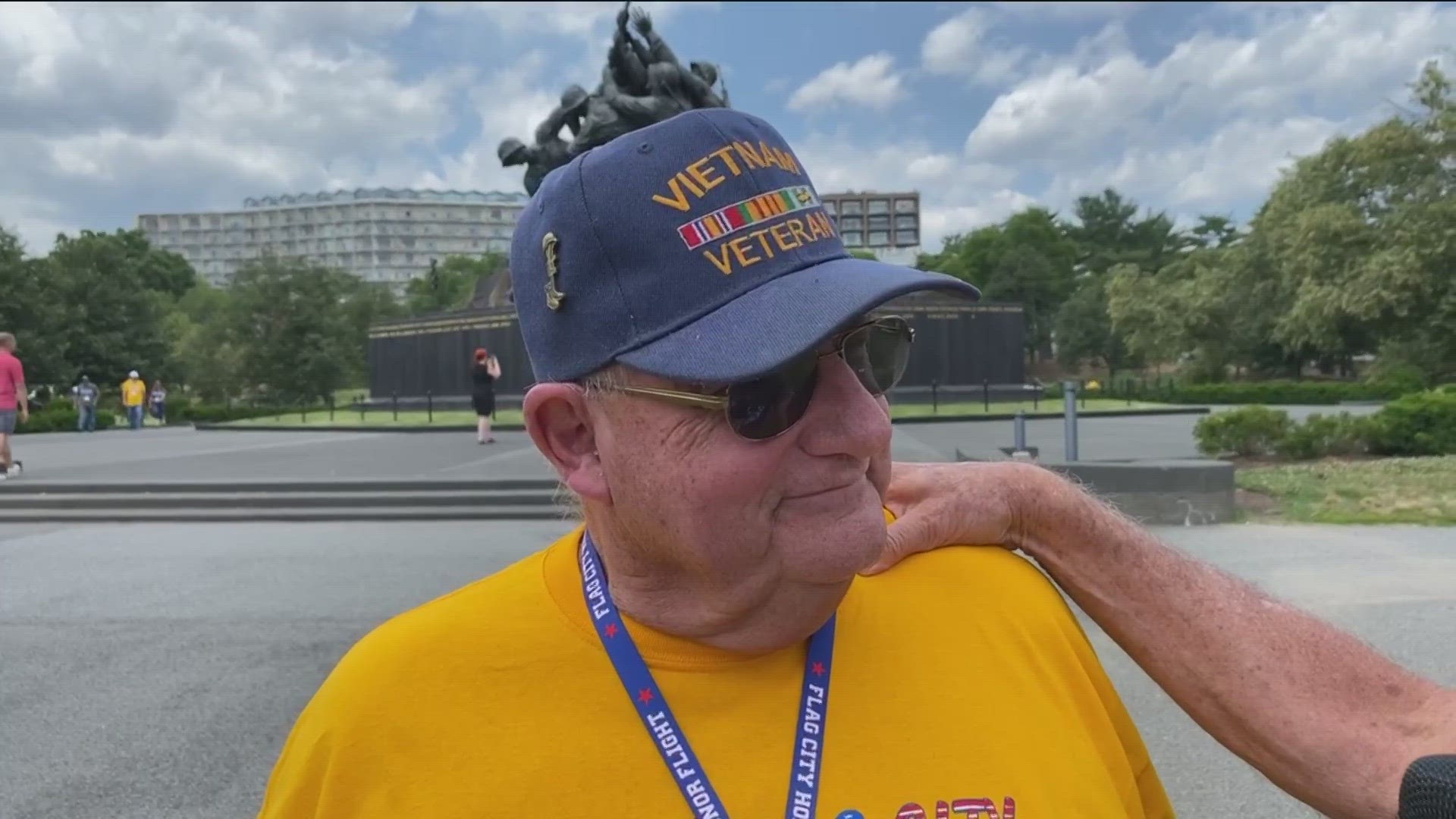 WTOL 11's Dan Cummins speaks with a Vietnam War Veteran Jim Owens and guardian about what the Flag City Honor Flight means to them.