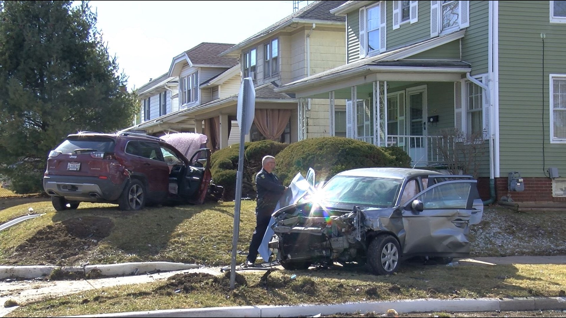 A two-vehicle collision caused TPD to close down the intersection of Upton Avenue and Wellesley Drive briefly on Saturday.