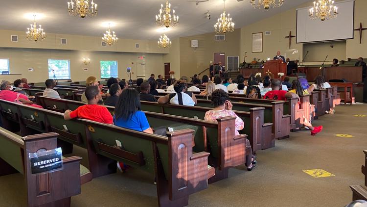 'All we can do is pray': Dozens of faith leaders, community step up to support family of 14-year-old homicide victim