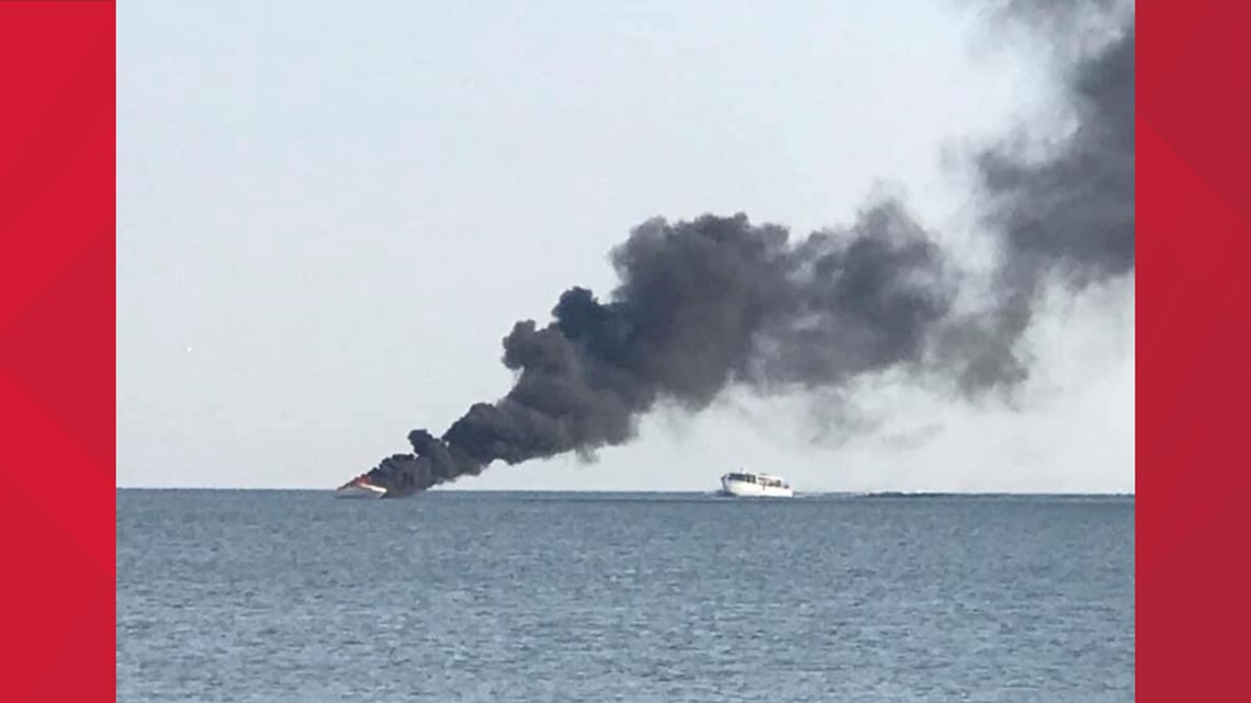 3 recovering following boat fire on Lake Erie