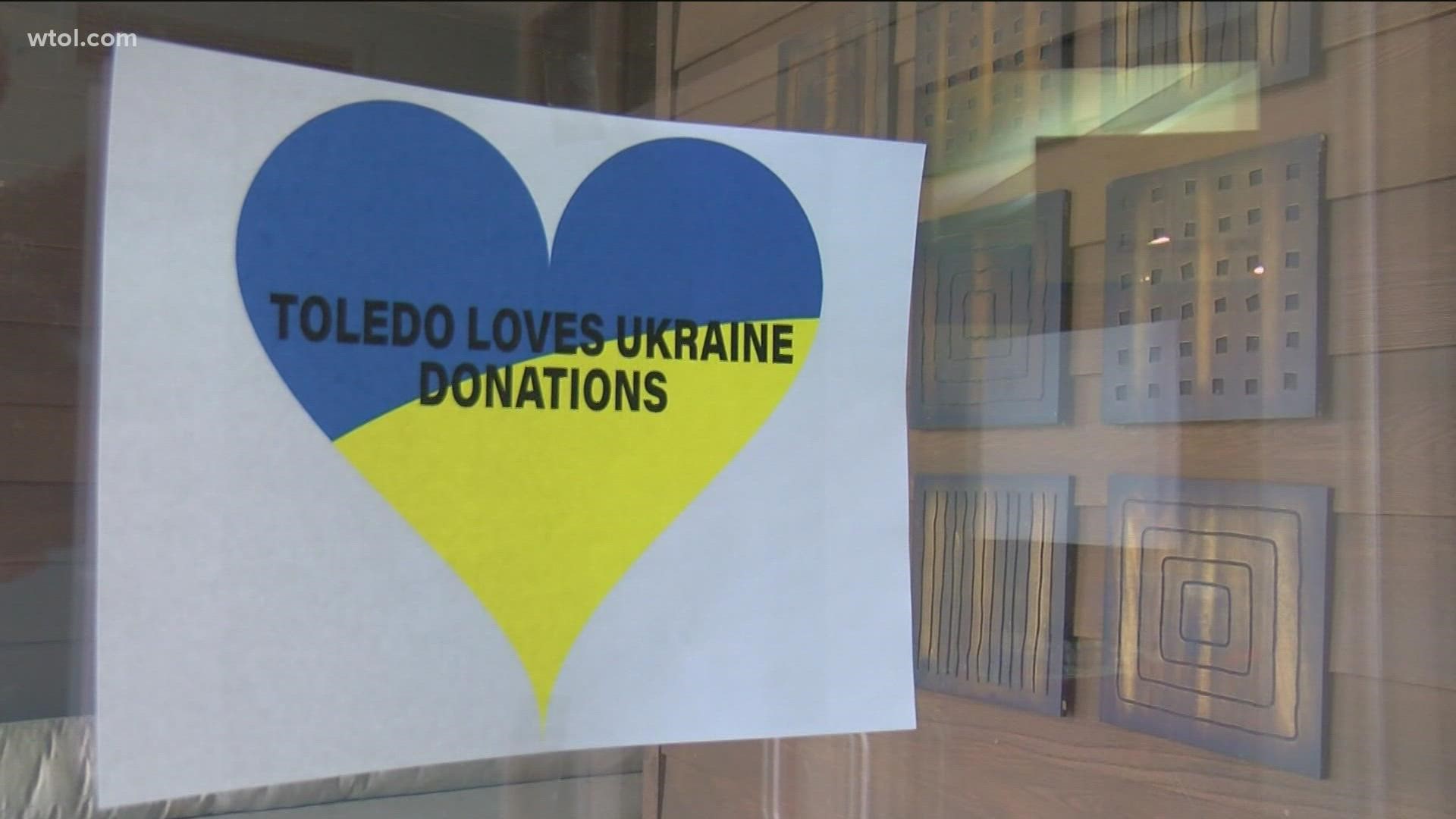 On the final day of items being dropped off, organizers say there was an overwhelming show of support for Ukrainians, in the form of donations.
