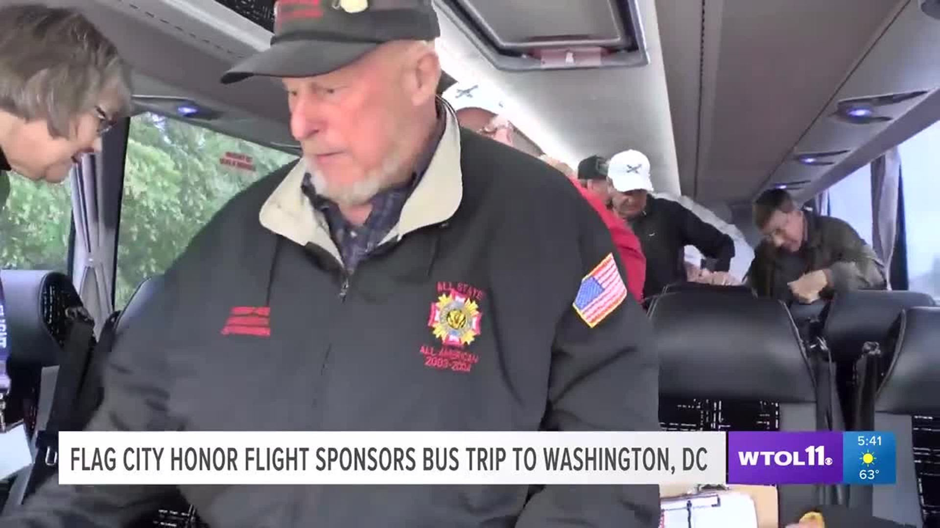 Flag City Honor Flight sponsors bus trip to Washington, DC