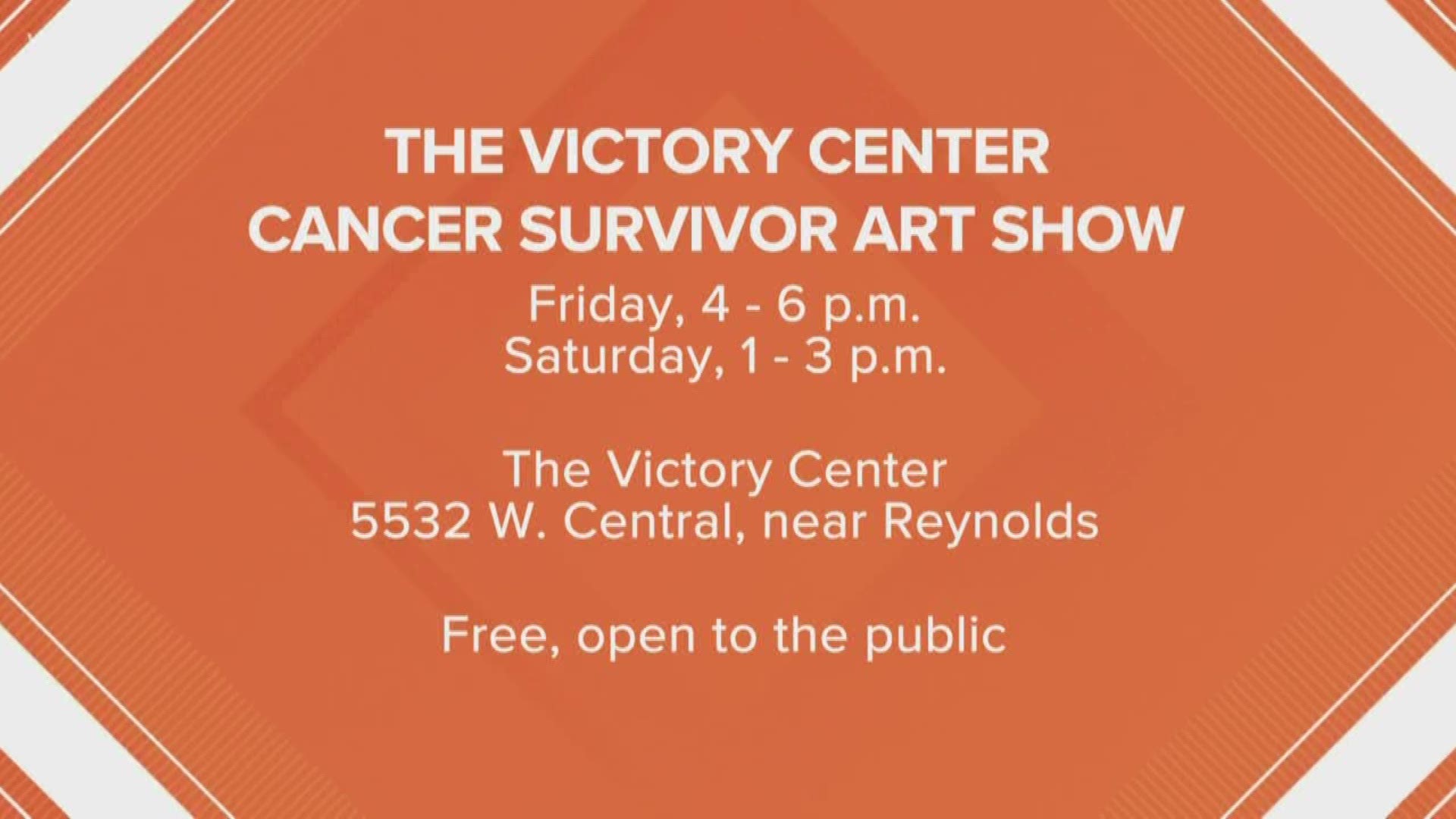 The Victory Center can help cancer survivors get back to being themselves - check out their Cancer Survivor Art Show this weekend!