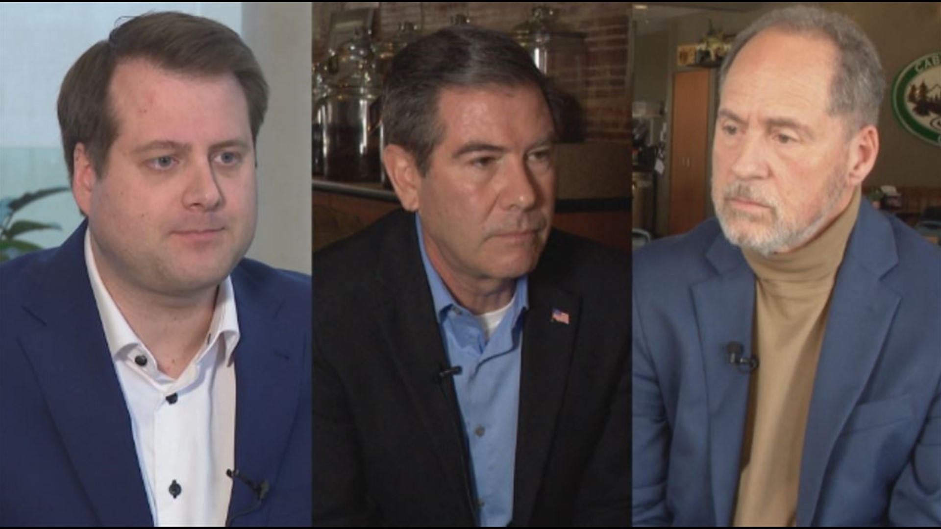 The three candidates, Derek Merrin, Craig Riedel and Steve Lankenau, all brought up the concerns they have with the national debt, but each has a different approach.
