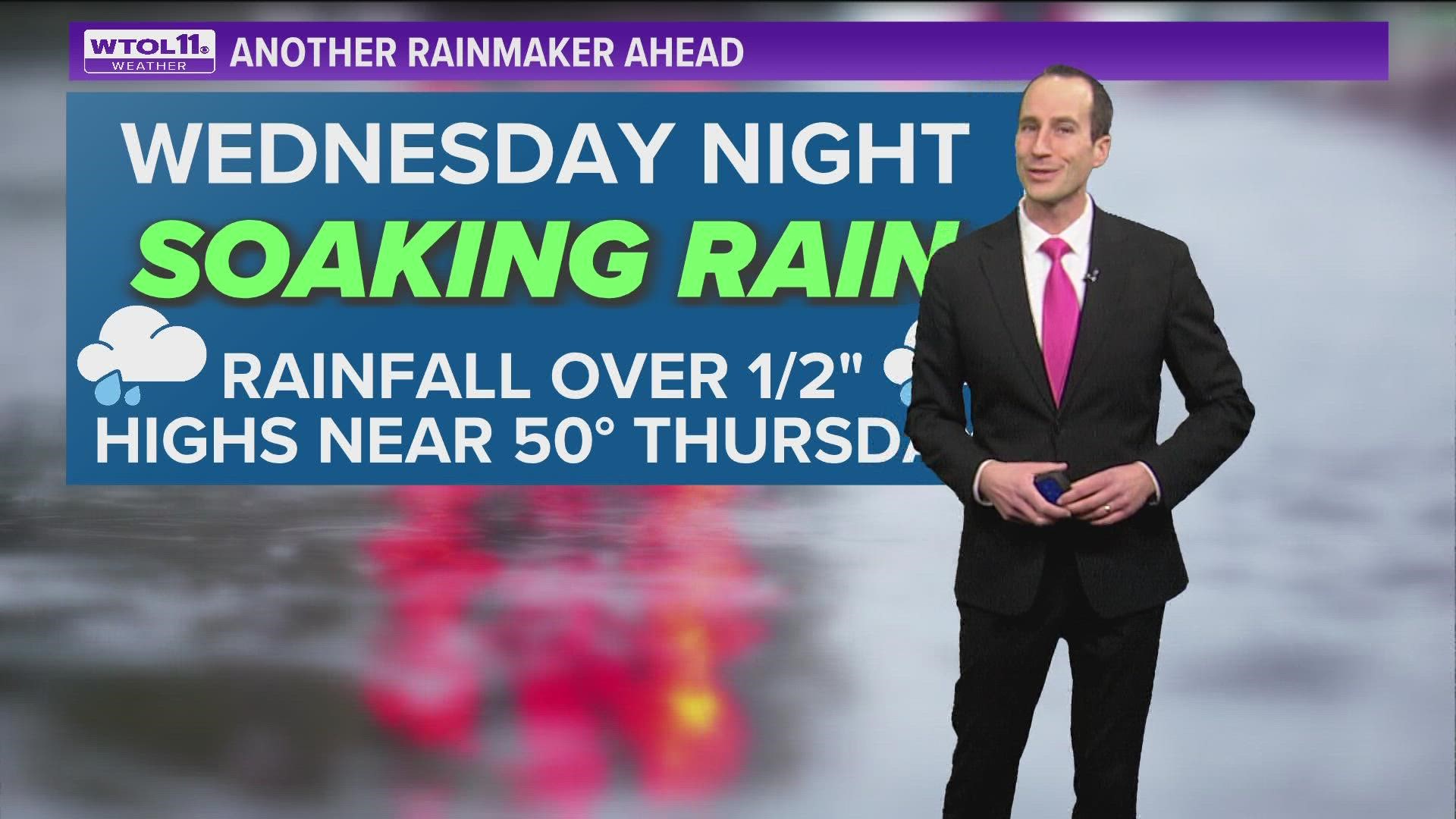 Tuesday highs to reach 50 degrees; rain chances Wednesday | WTOL 11 ...