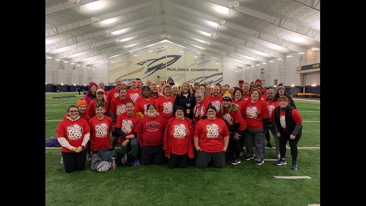 Super Fitness Weight Loss Challenge participants take on the gridiron challenge at University of Toledo