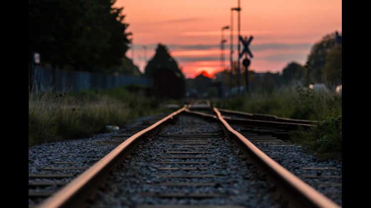 No one injured after car gets stuck on tracks, hit by train | wtol.com