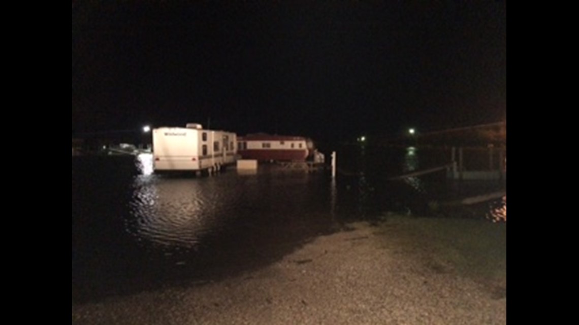 pool and yacht club flooding