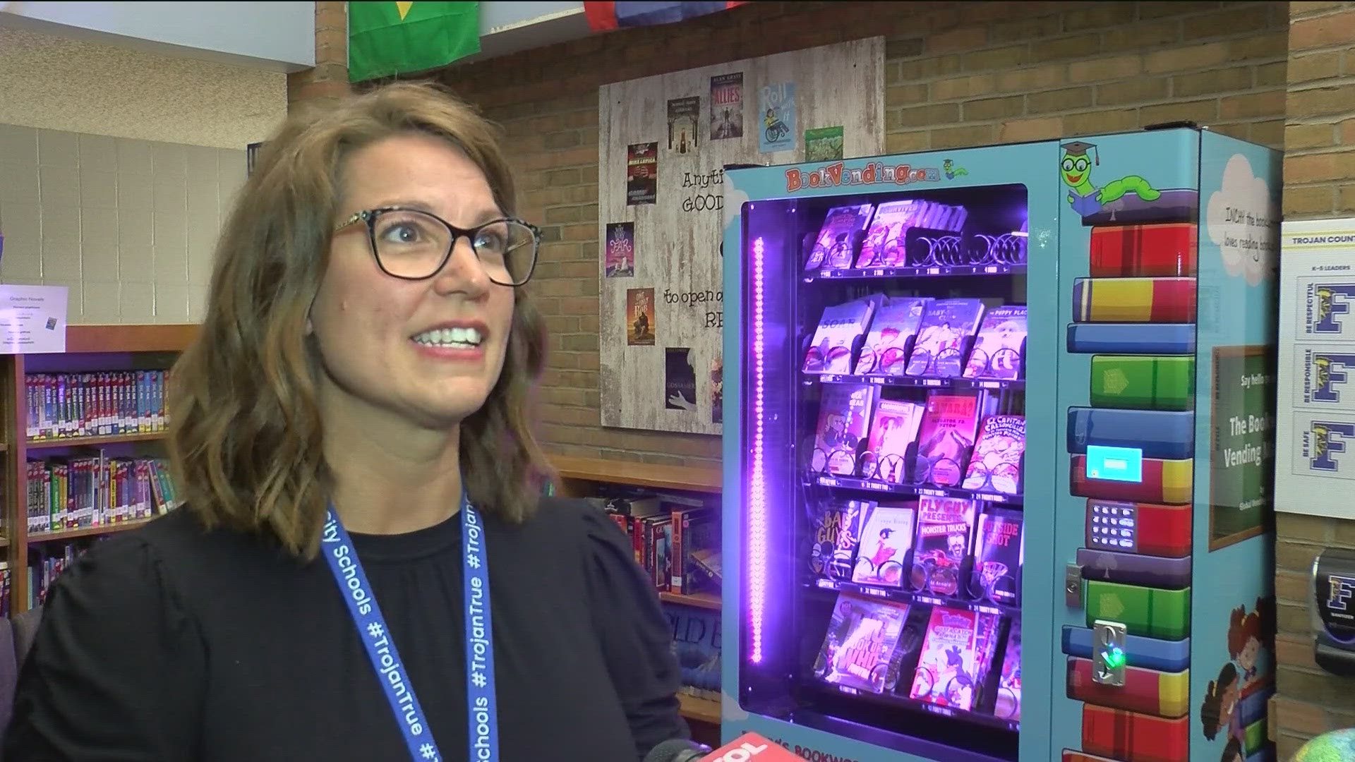 Vance Wilson Intermediate School's book vending machine debuted in February, one of six in the Findlay City Schools district.