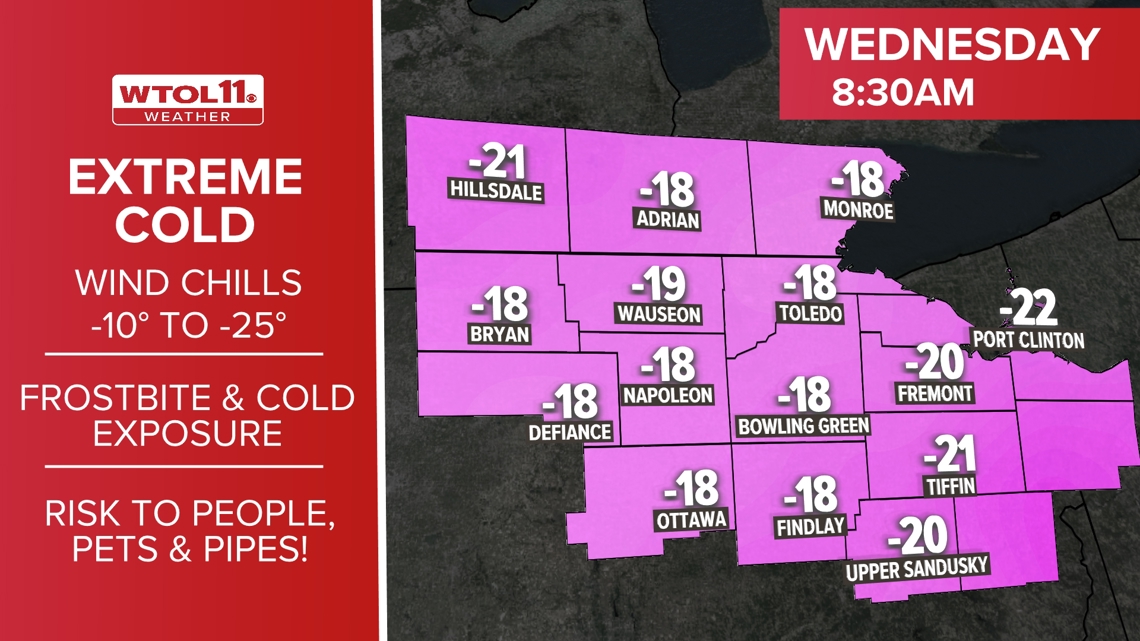 Extreme cold to impact northern Ohio and southern Michigan next week ...