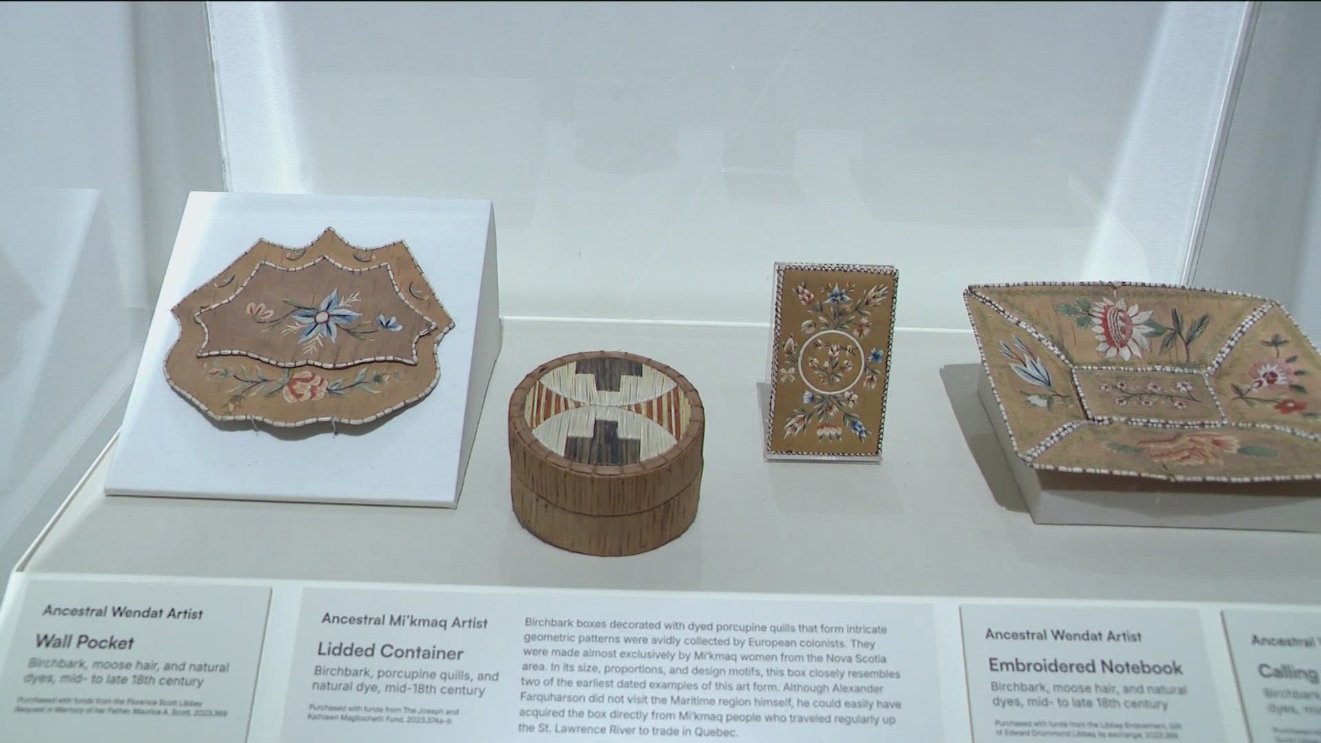 The "Return to Turtle Island, Indigenous Nation Building in the 18th Century" exhibit features 24 objects originally purchased by the museum in 2023.