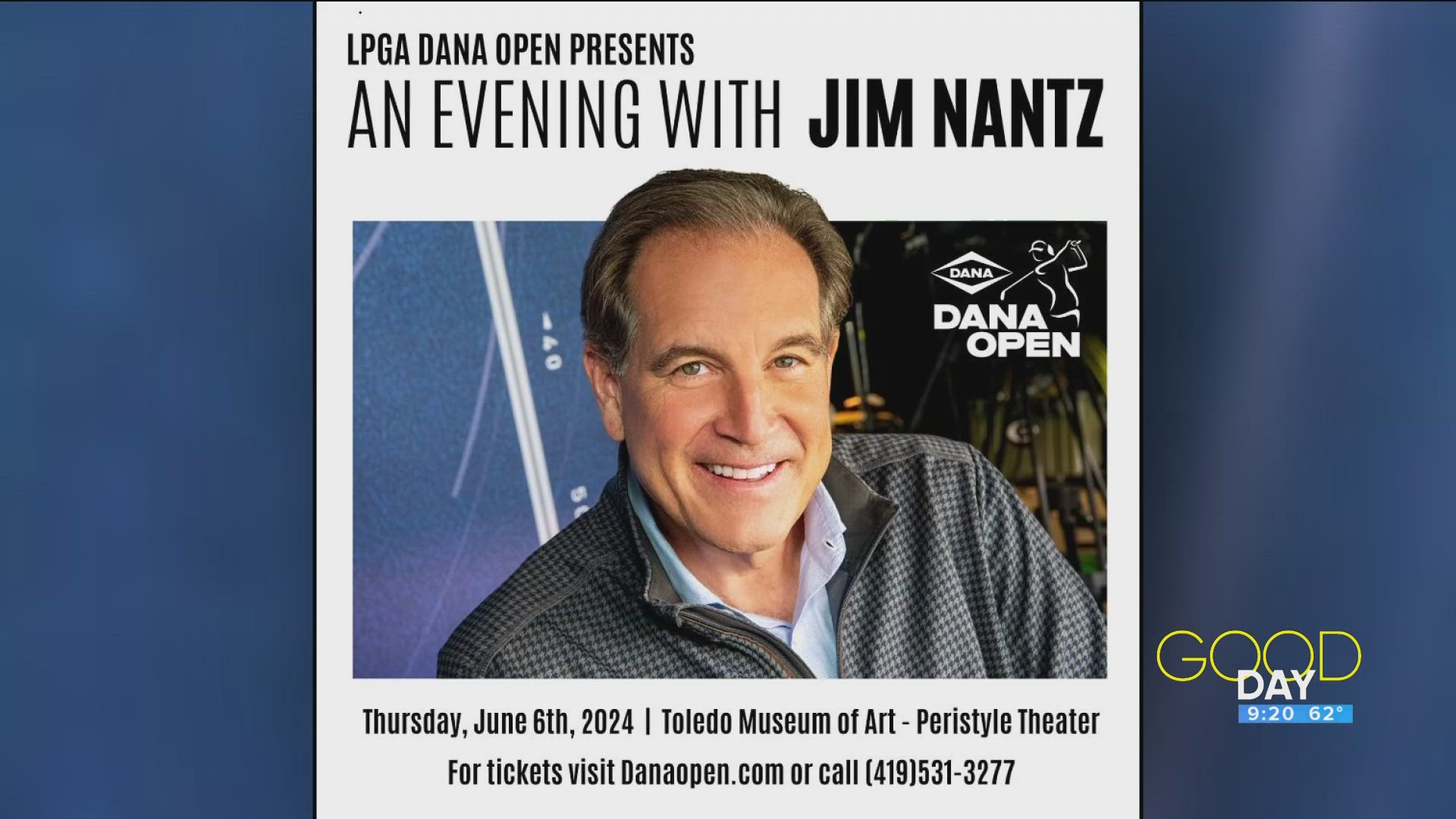 Dana Open Tournament Director Judd Silverman talks 'An Evening With Jim Nantz' at the Toledo Museum of Art.