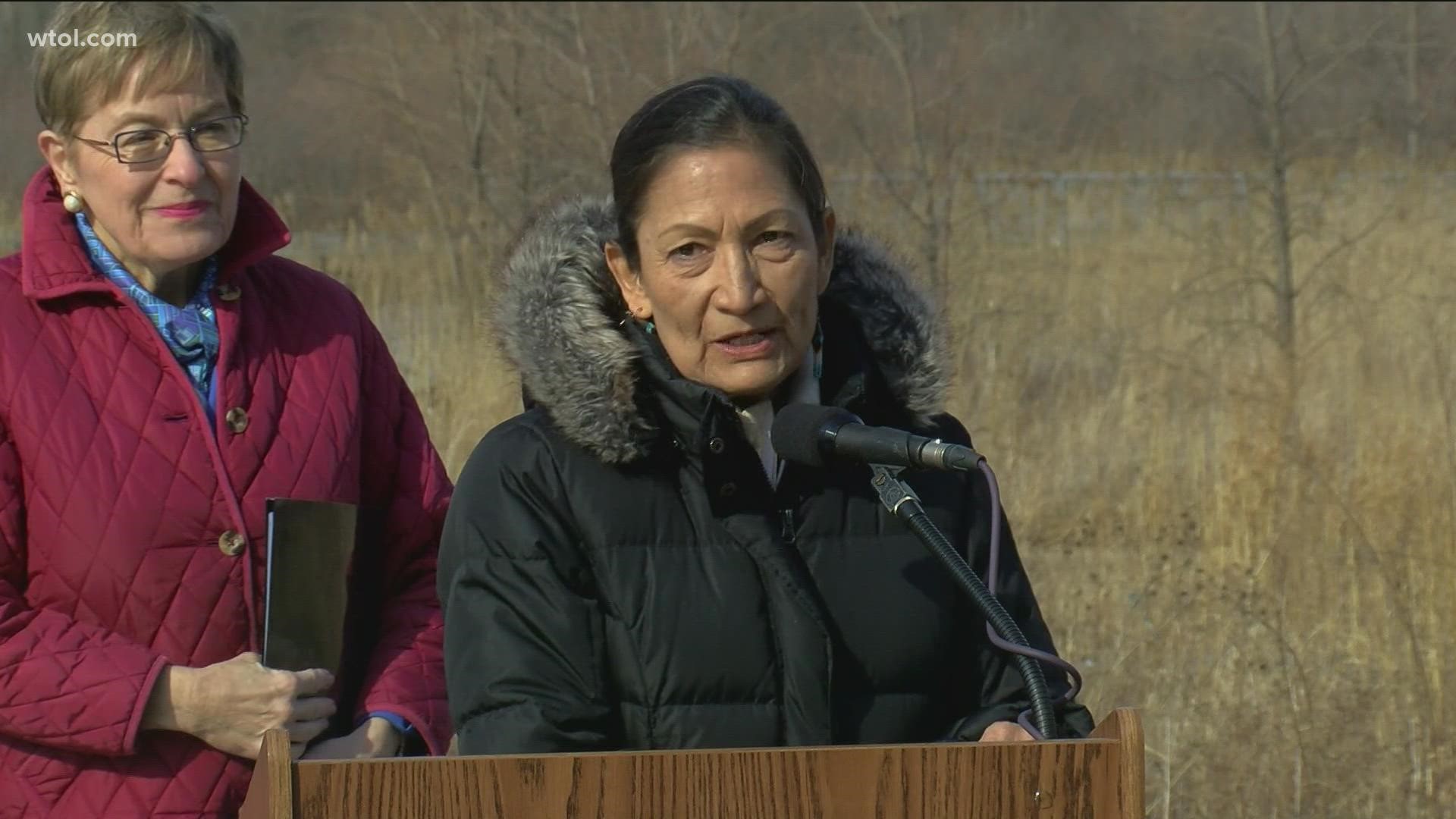 Secretary Deb Haaland and Congressperson Marcy Kaptur emphasized the importance of conserving wildlife and growing the U.S. Fish and Wildlife Service.