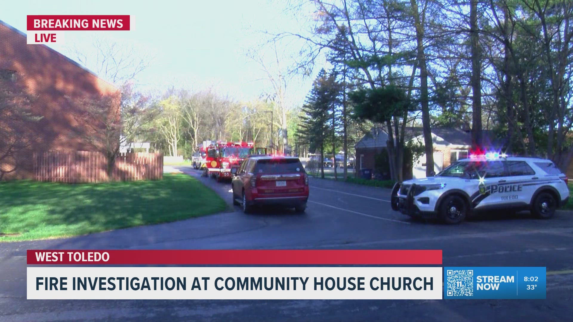 3 taken to hospital after west Toledo church fire Monday morning | wtol.com