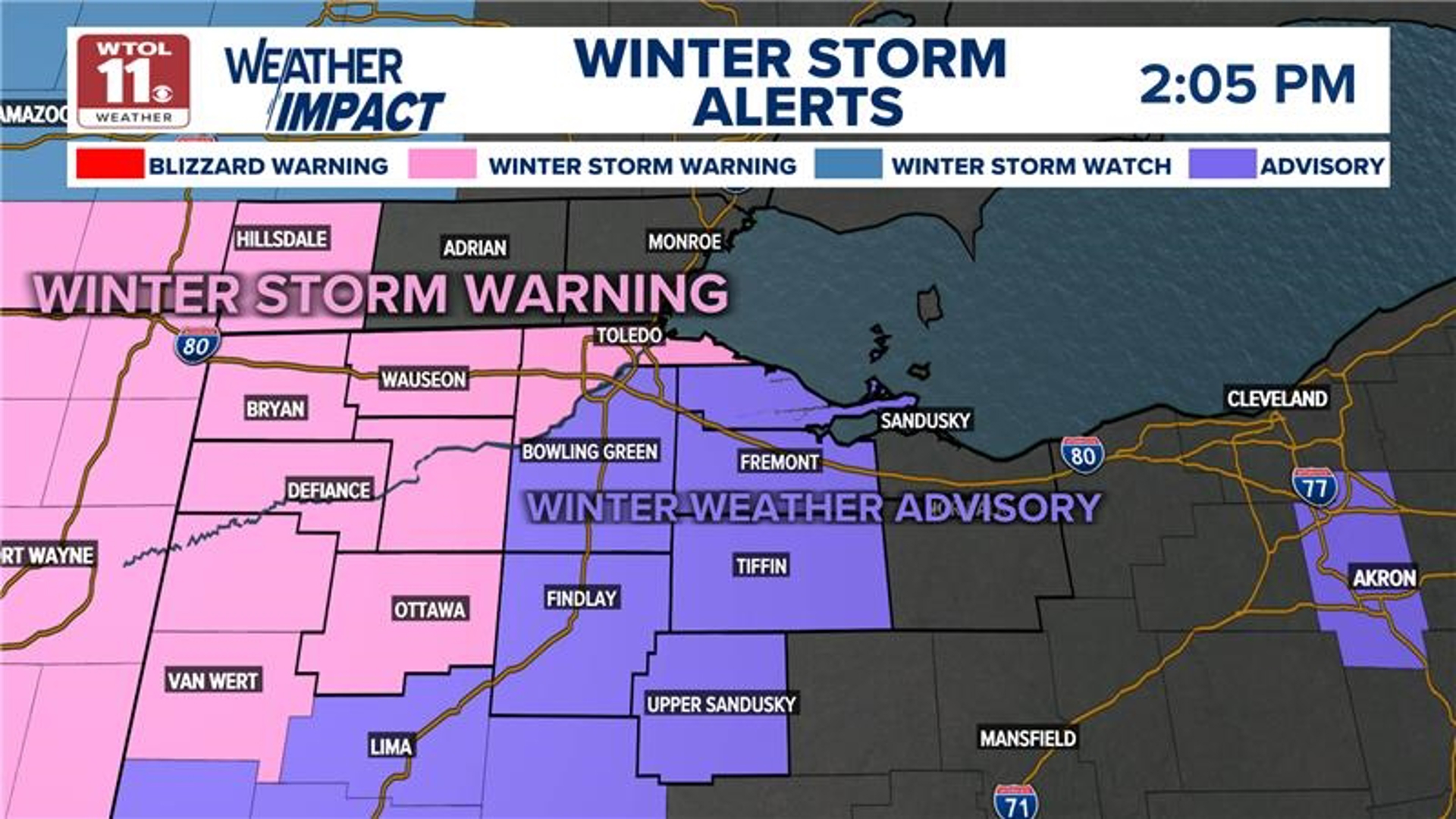 Winter Storm Warning issued for Lucas County and parts of northwest ...