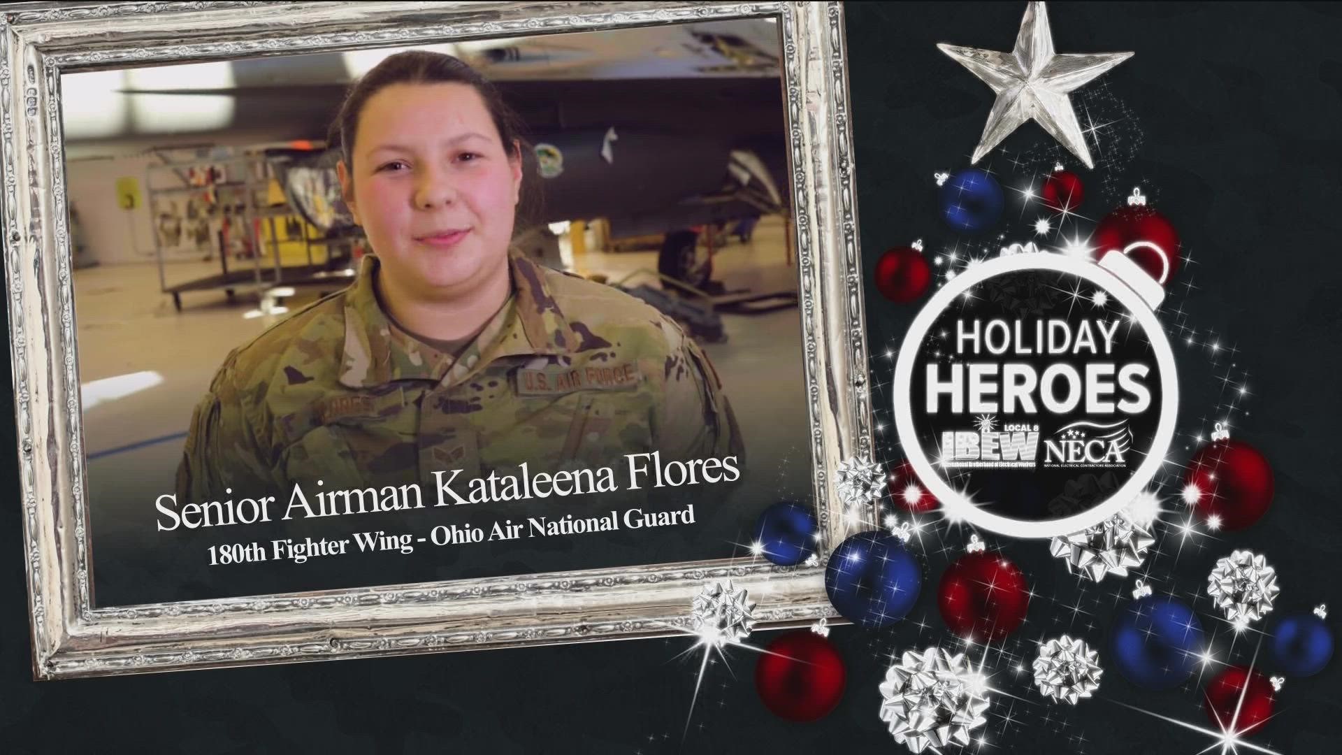WTOL 11 continues to honor Holiday Heroes with a message from Senior Airman Kataleena Flores of the Ohio Air National Guard's 180th Fighter Wing.