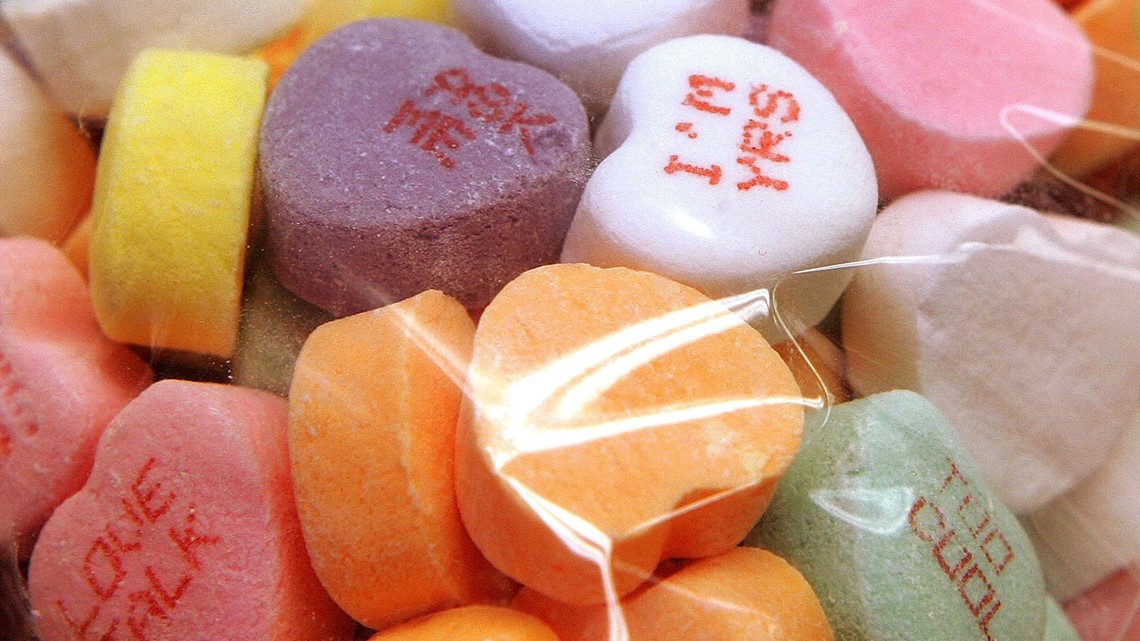 Valentine's Day candy hearts are back, with a few changes