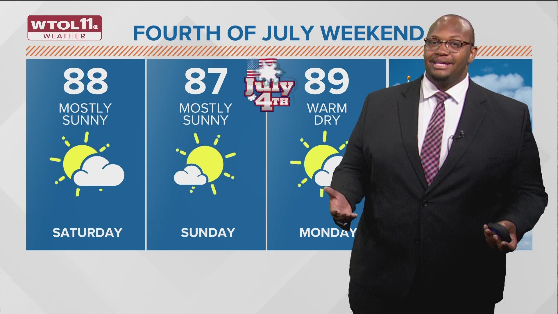 WTOL 11 Weather: Highs reaching upper 80s for Saturday, warm and dry ...