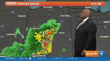 Cloudy but warm, chance of rain this afternoon