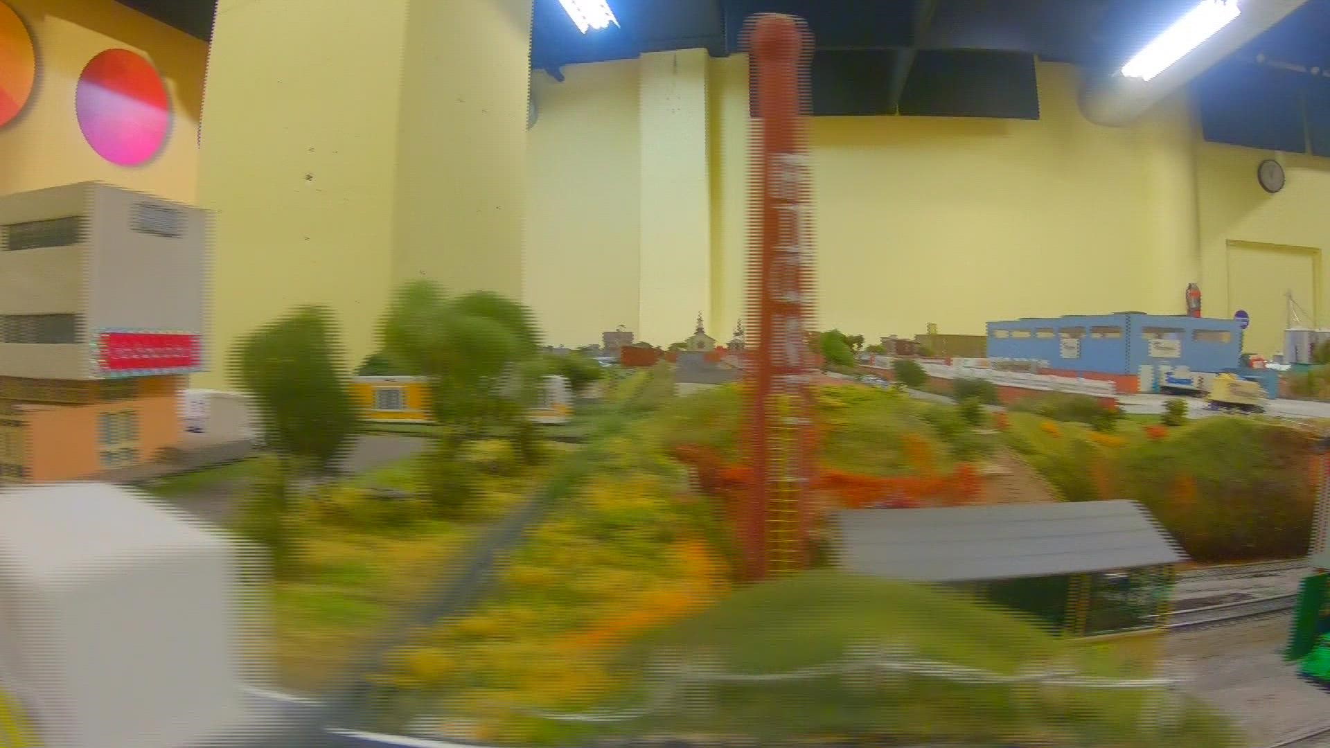 There were traditional model trains and Lego trains at the Imagination Station all week.